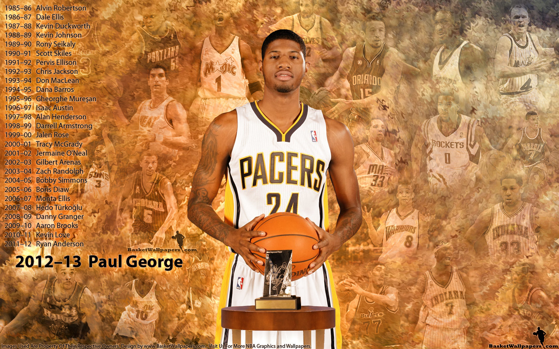 Paul George 2013 Most Improved Player Of The Year 1920Ã1200 Wallpaper .