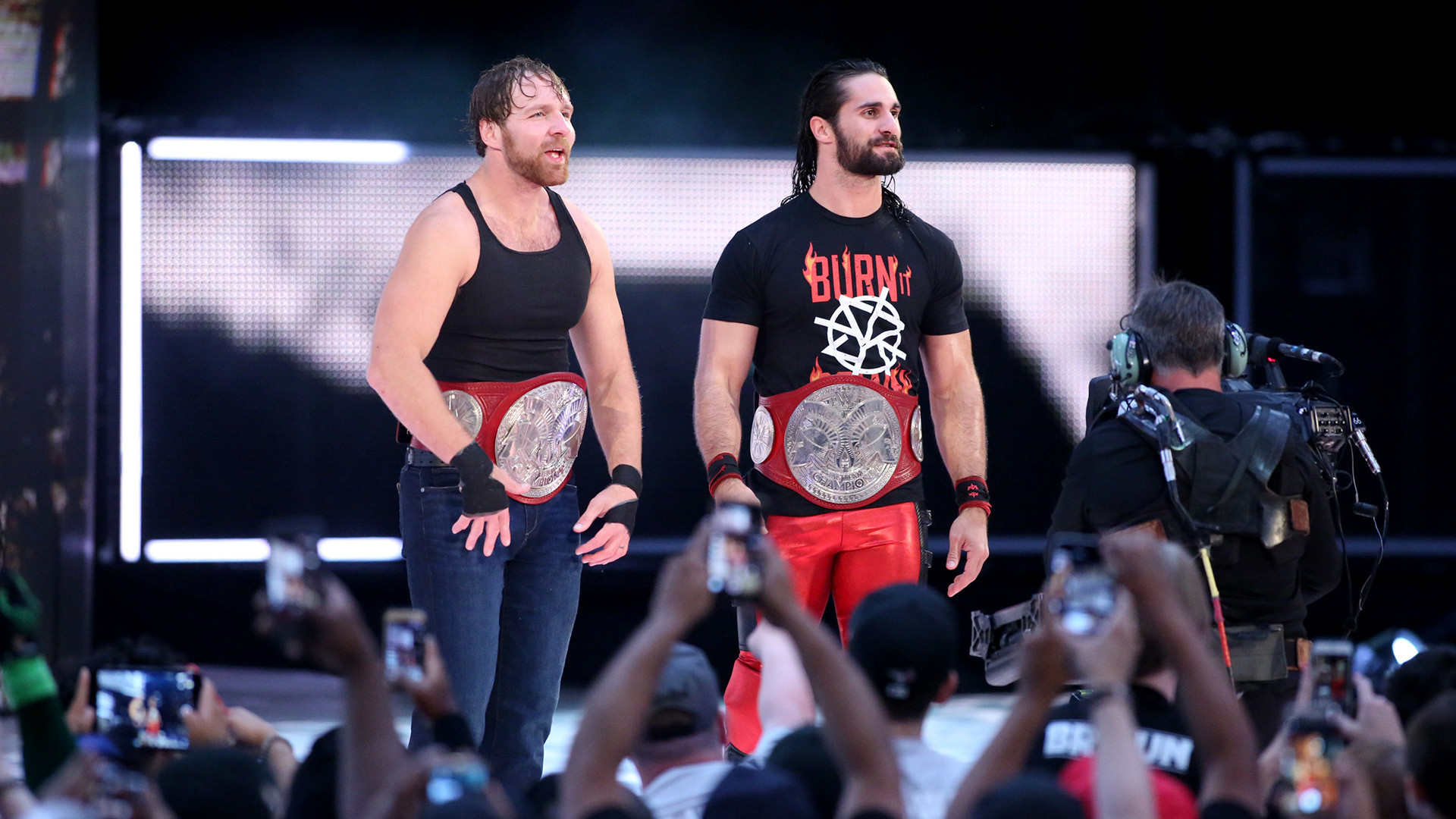 Seth Rollins Dean Ambrose def. The Hardys The band is back together, and the dream matches have already begun. Dean Ambrose Seth Rollins opened their