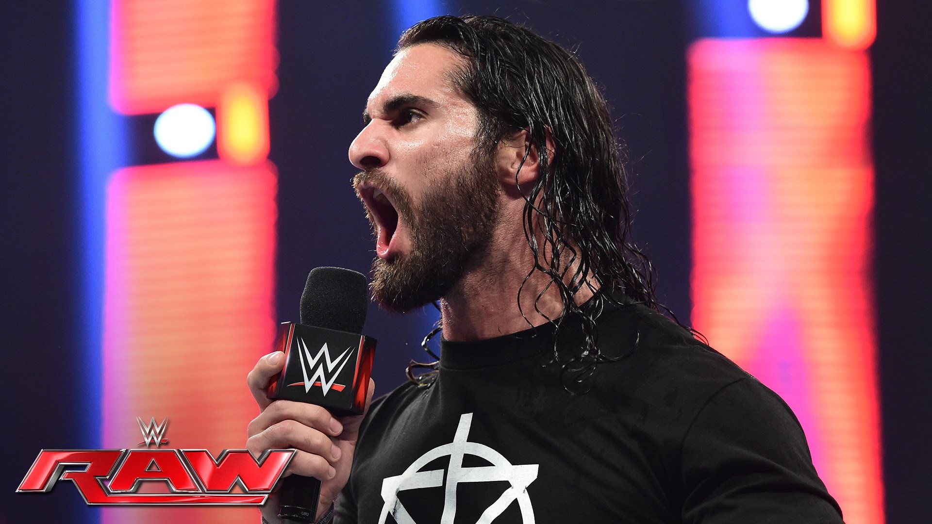 Seth Rollins asks the tough questions to Roman Reigns Raw, July 11, 2016