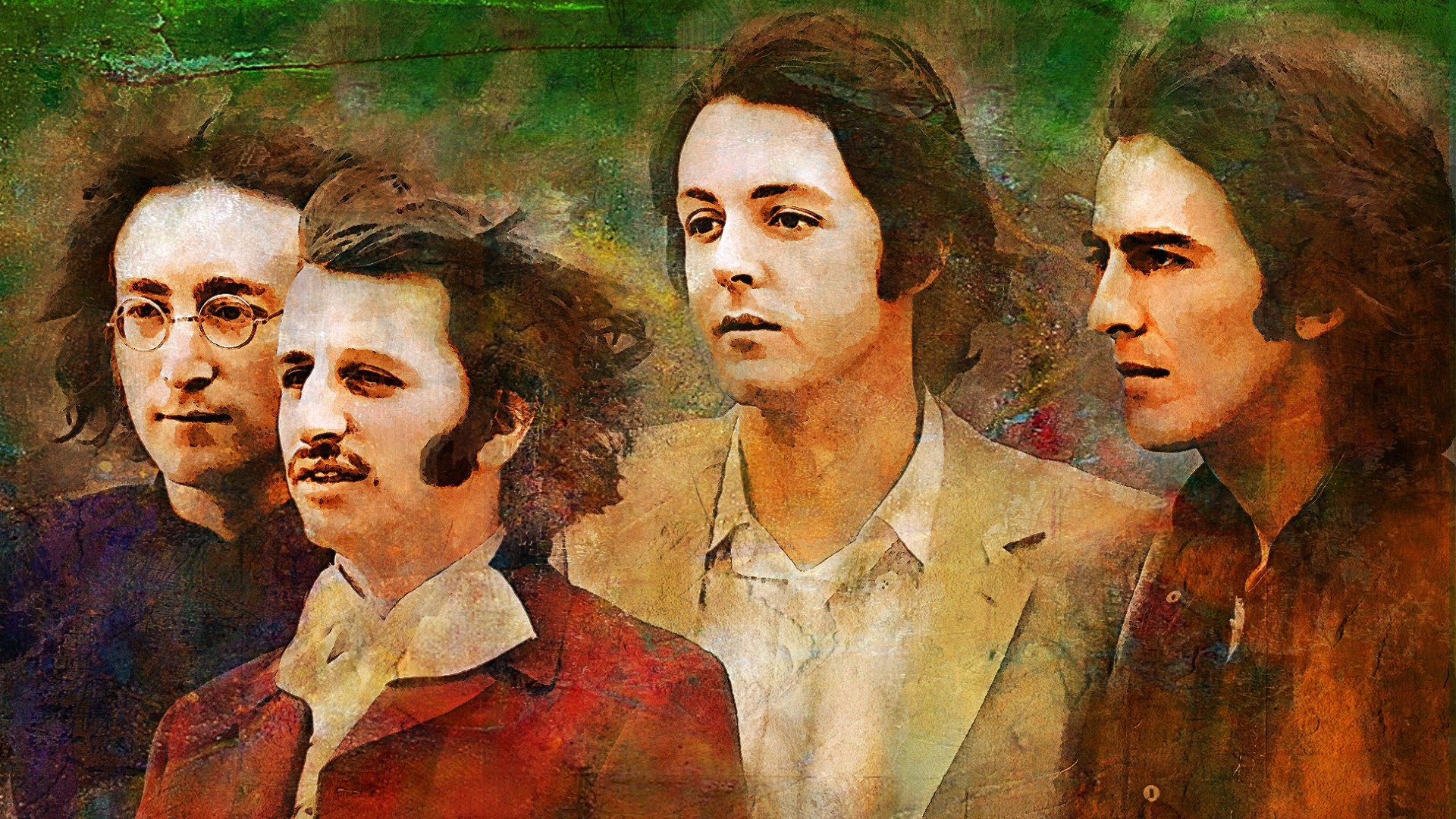 Preview wallpaper the beatles, john lennon, paul mccartney, george harrison, ringo starr