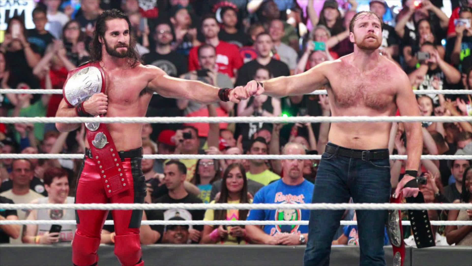 WWE Fan Fixes Seth Rollins Dean Ambroses Entrance Theme Now That They Are Tag Team Champions