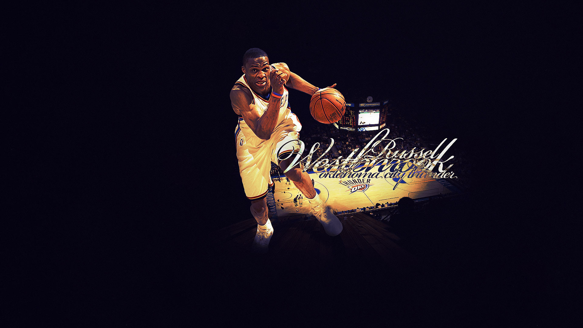 Russell Westbrook Thunder Widescreen Wallpaper Basketball Wallpapers