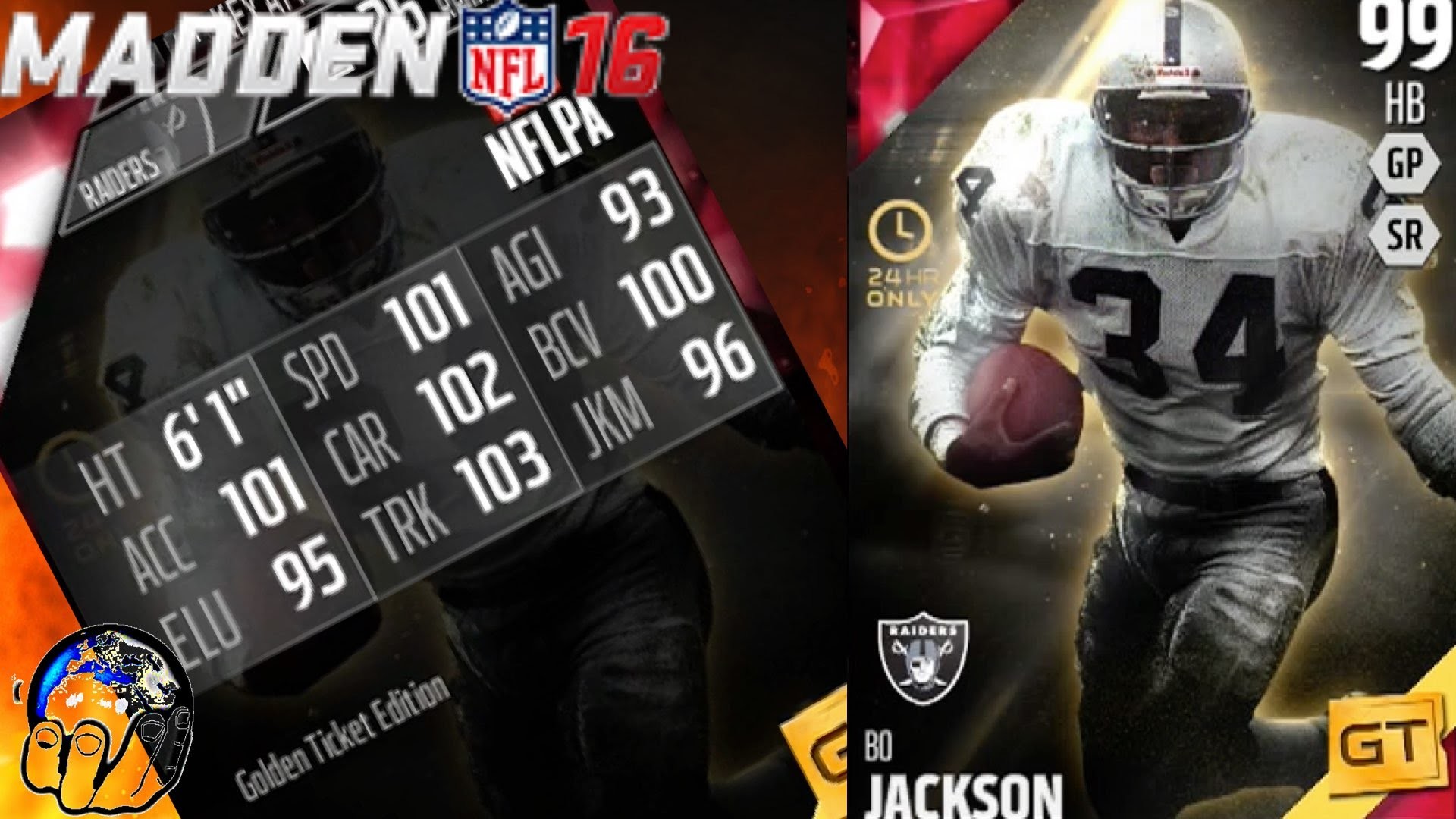 GOLDEN TICKET BO JACKSON NOW AVAILABLE IN MUT 16! | Madden 16 Ultimate Team  Gameplay