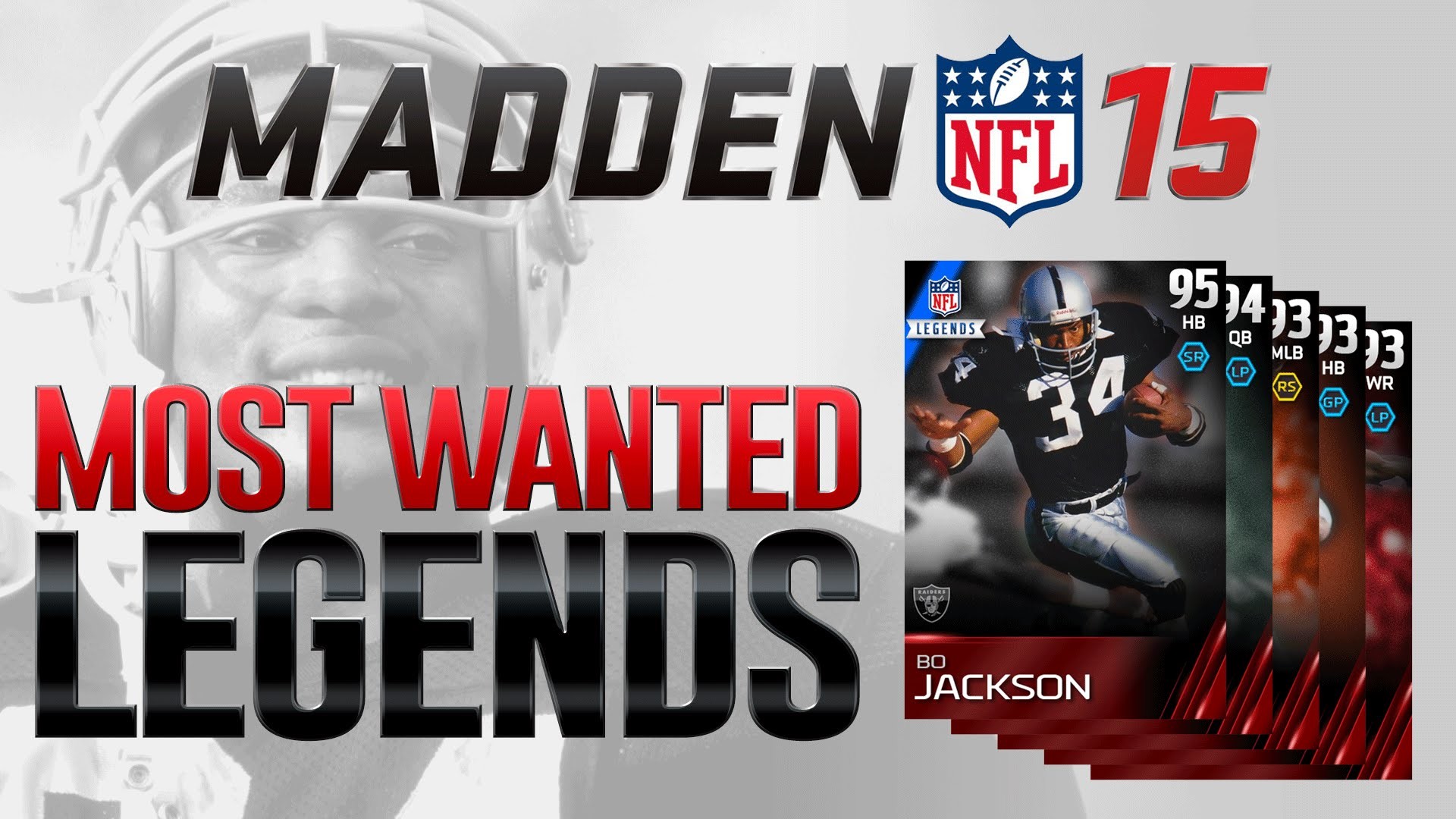 Madden 15 Ultimate Team | Bo Jackson & The Top 5 Most Wanted NFL Legends  for MUT 15!