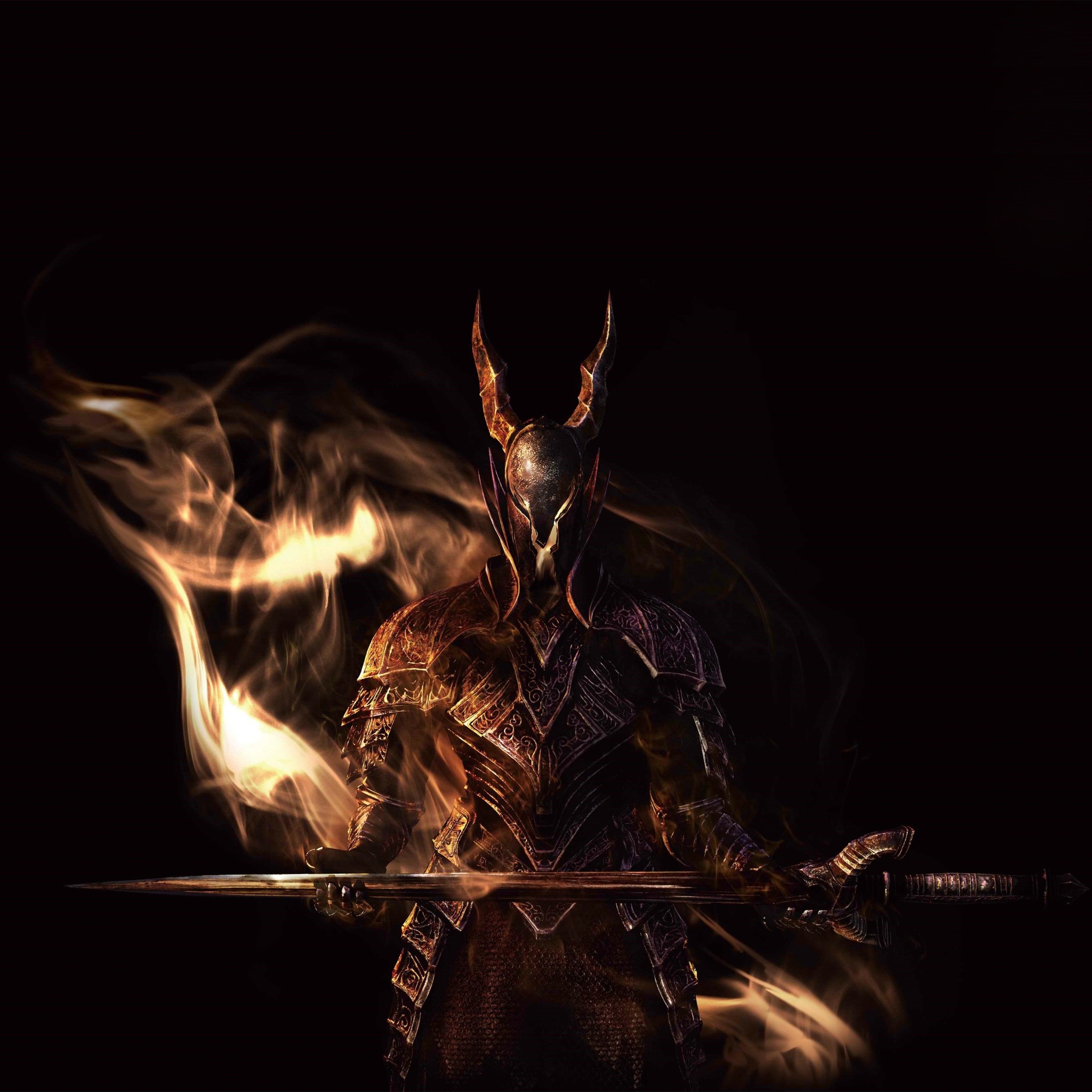 5927 4 Black Knight Dark Souls iPad wallpaper