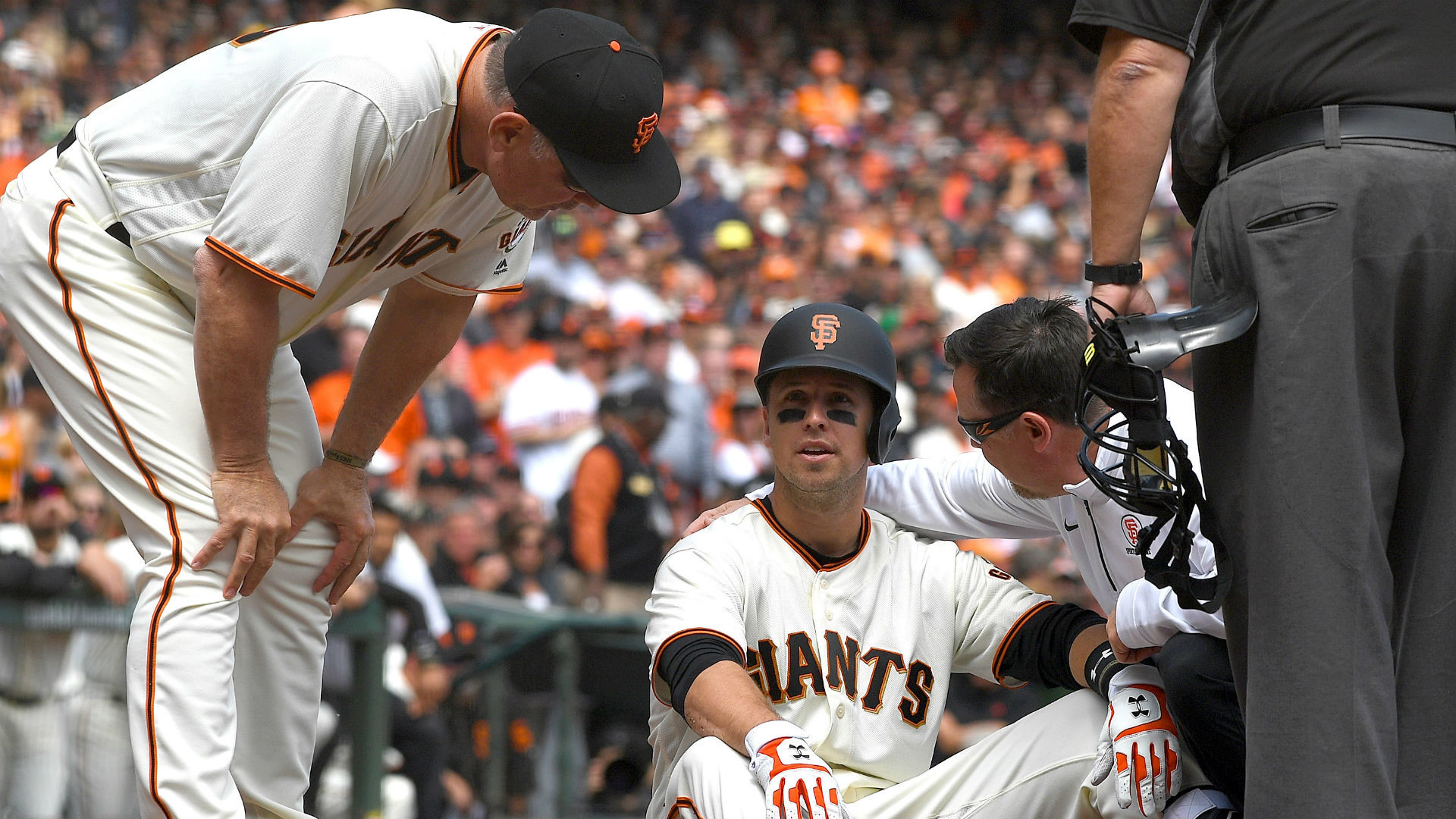 Giants place Buster Posey on DL after fastball to helmet MLB Sporting News
