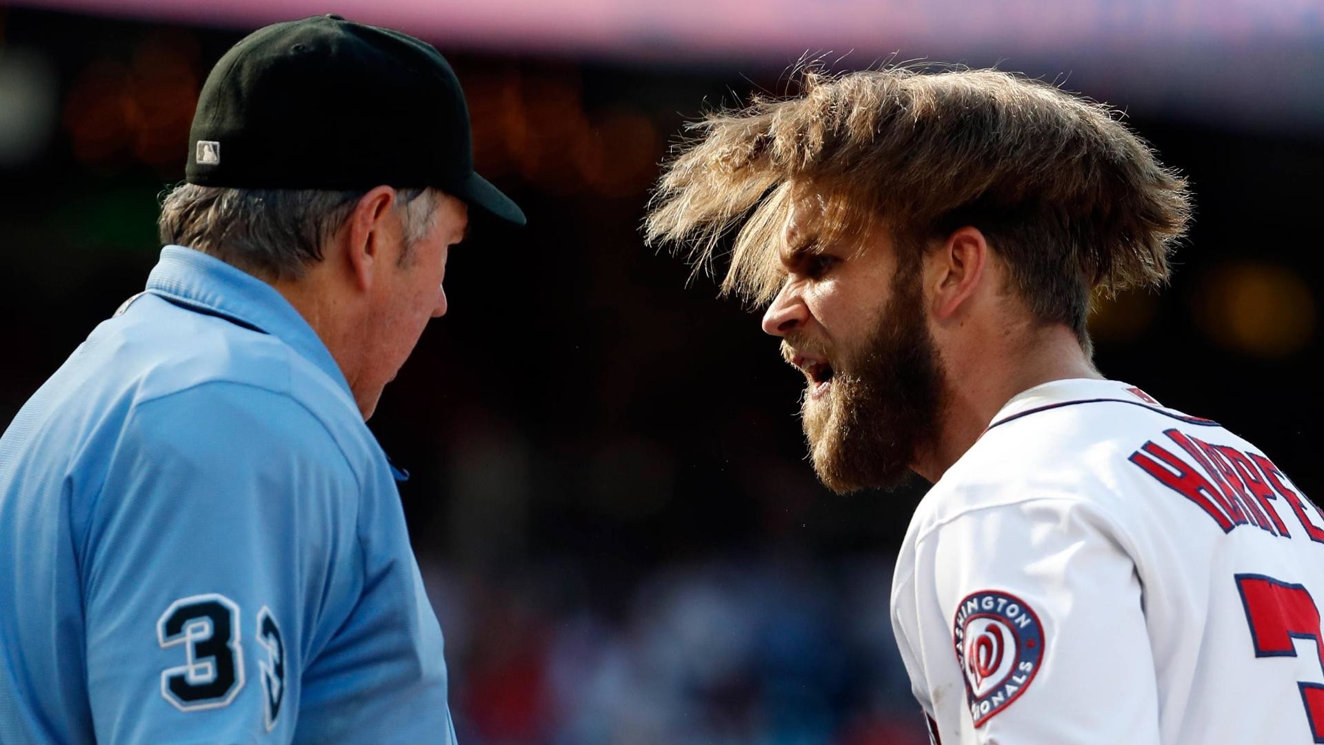 Bryce Harper ejected after arguing called third strike