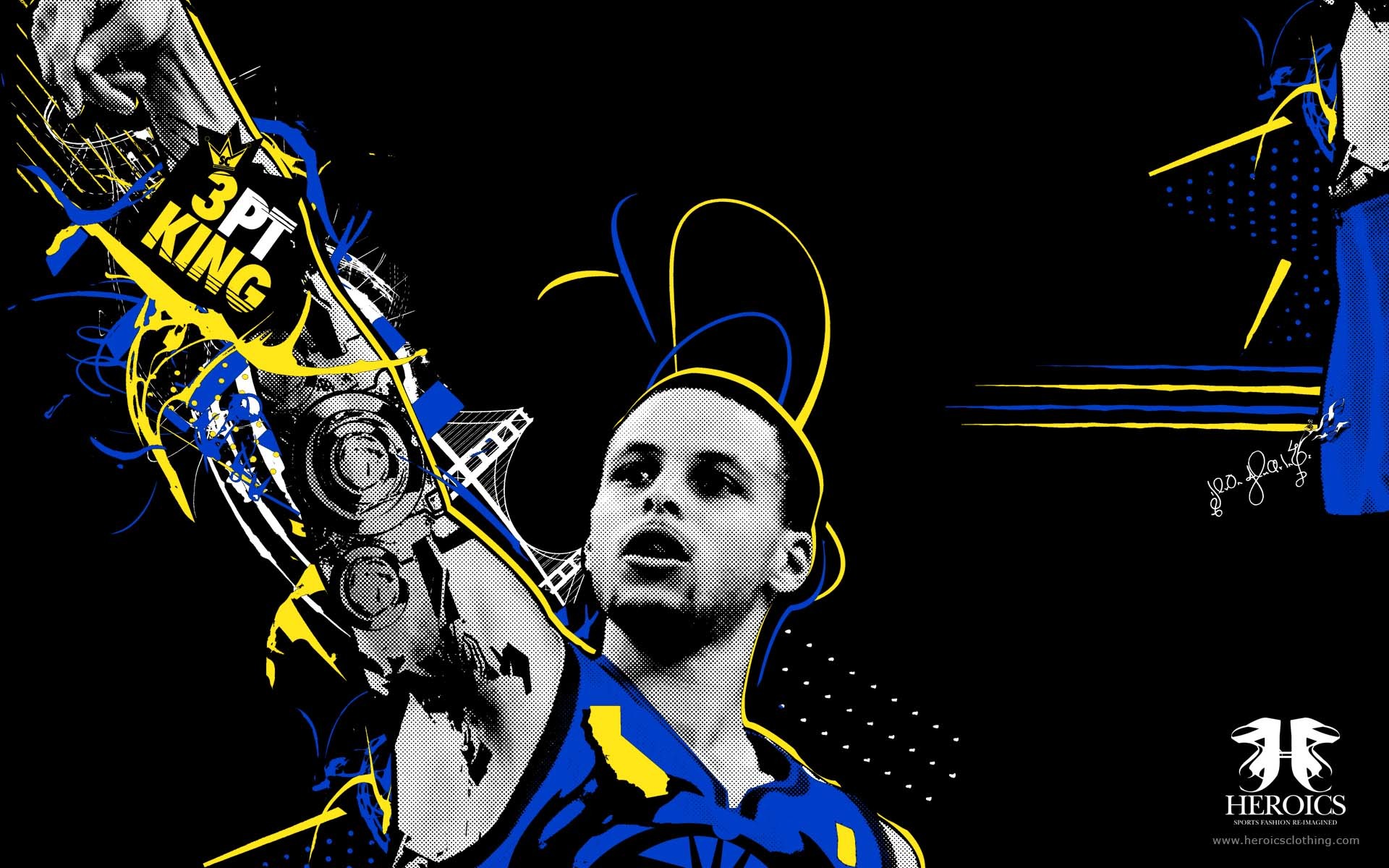 HD wallpaper NBA Stephen Curry Basket Star  Wallpaper Flare