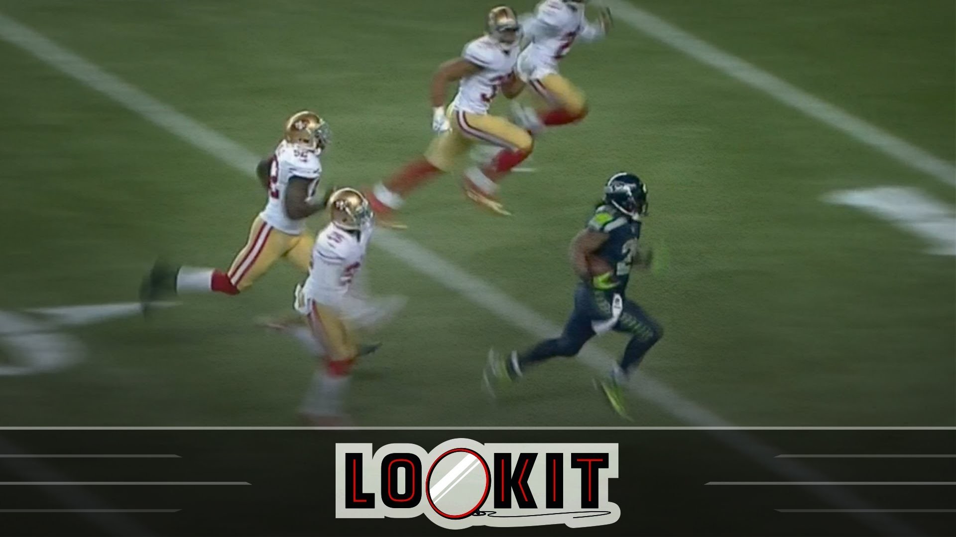 Marshawn Lynch's filthy 40 yard touchdown run gets some celebratory  Skittles – YouTube