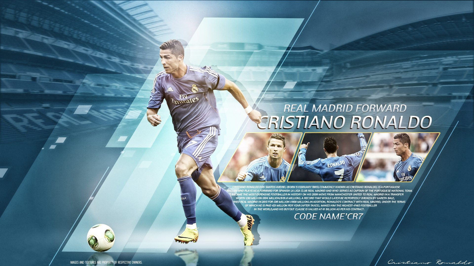Cristiano Ronaldo CR7  Real Madrid Cover game FIFA 2018 Wallpaper 4k Ultra  HD ID2968