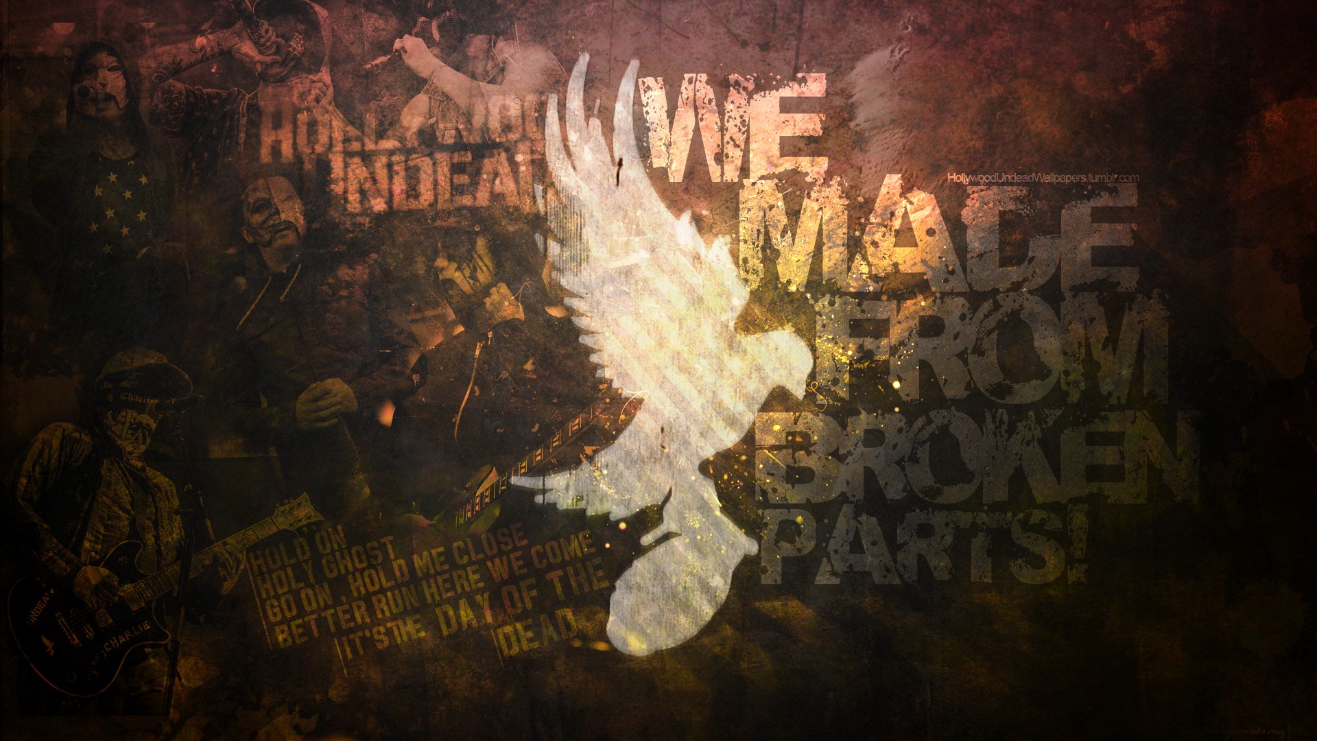 Hollywood Undead – Dove and Grenade Wallpaper by emirulug
