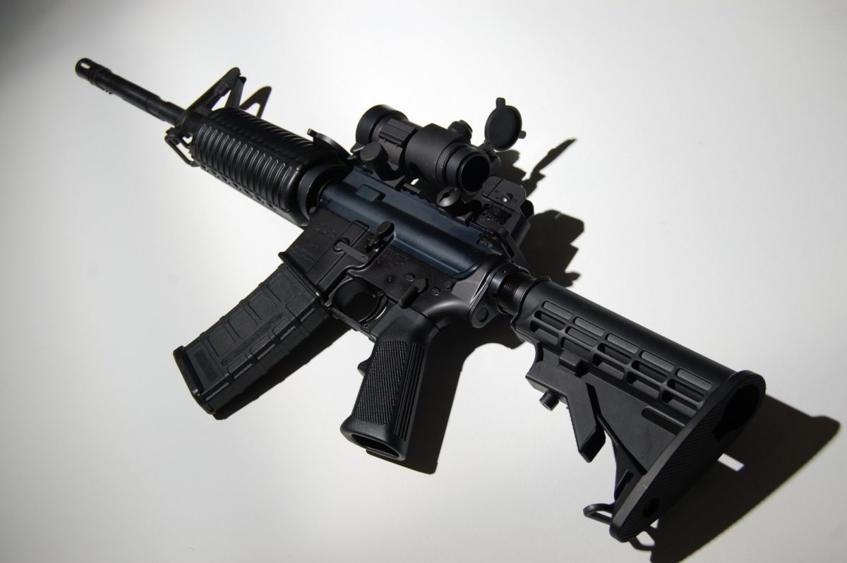 Ar 15 assault rifle assault rifle machine weapon background