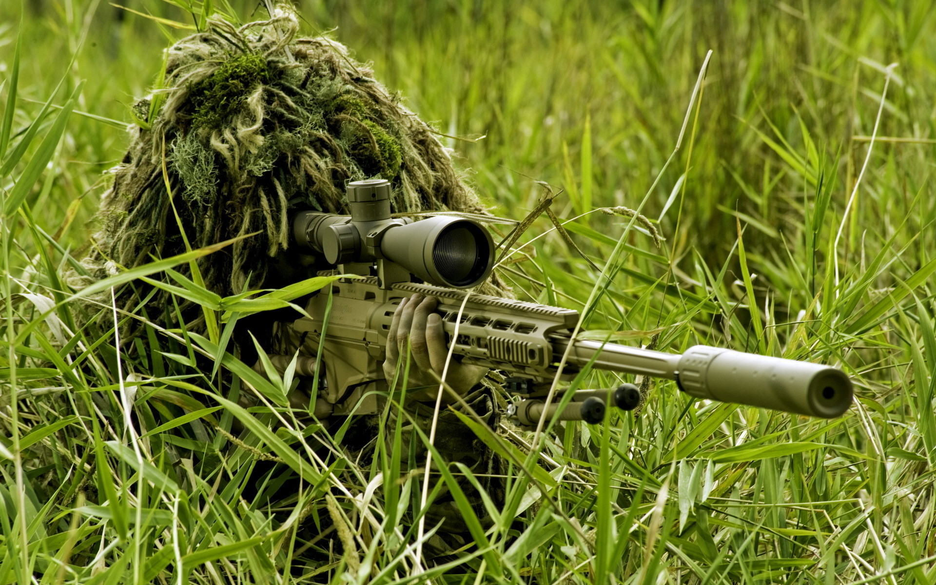 Wallpaper Sniper rifle Snipers Soldiers Camouflage Army 1920×1200