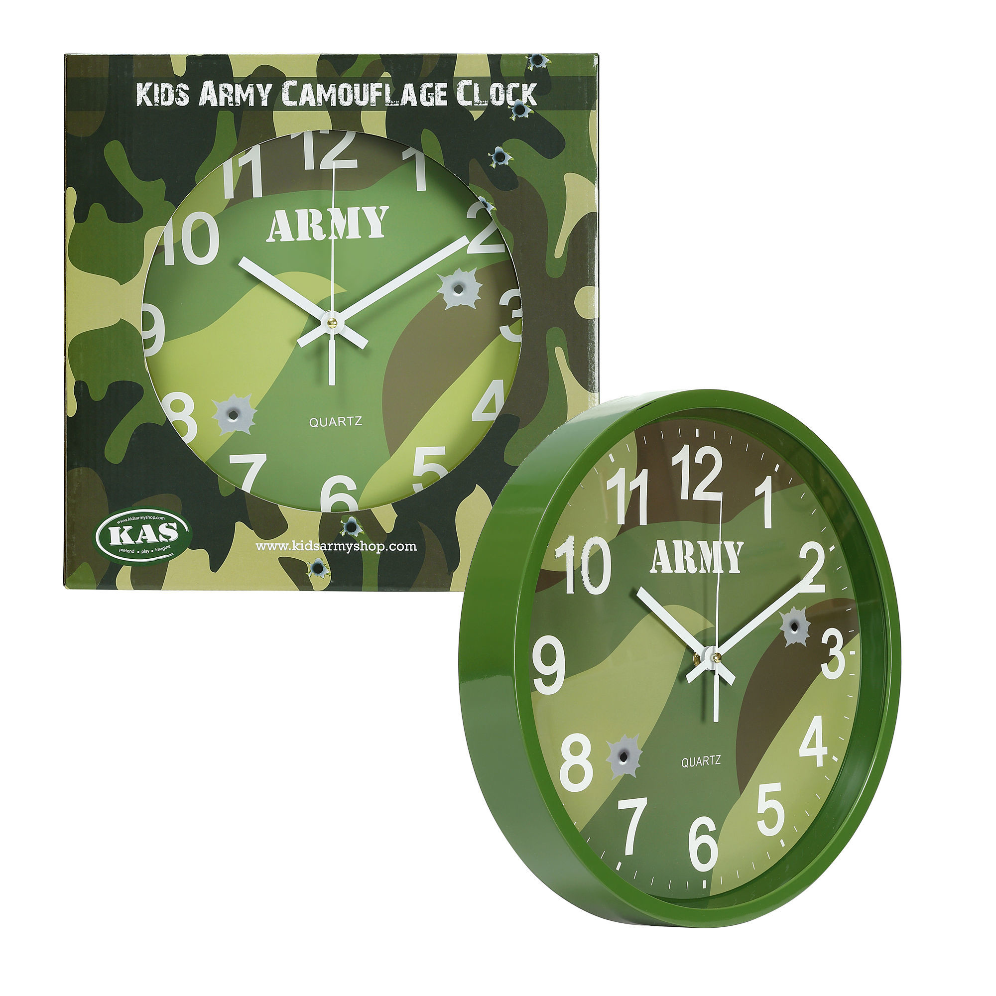 Army Camouflage Wall Clock