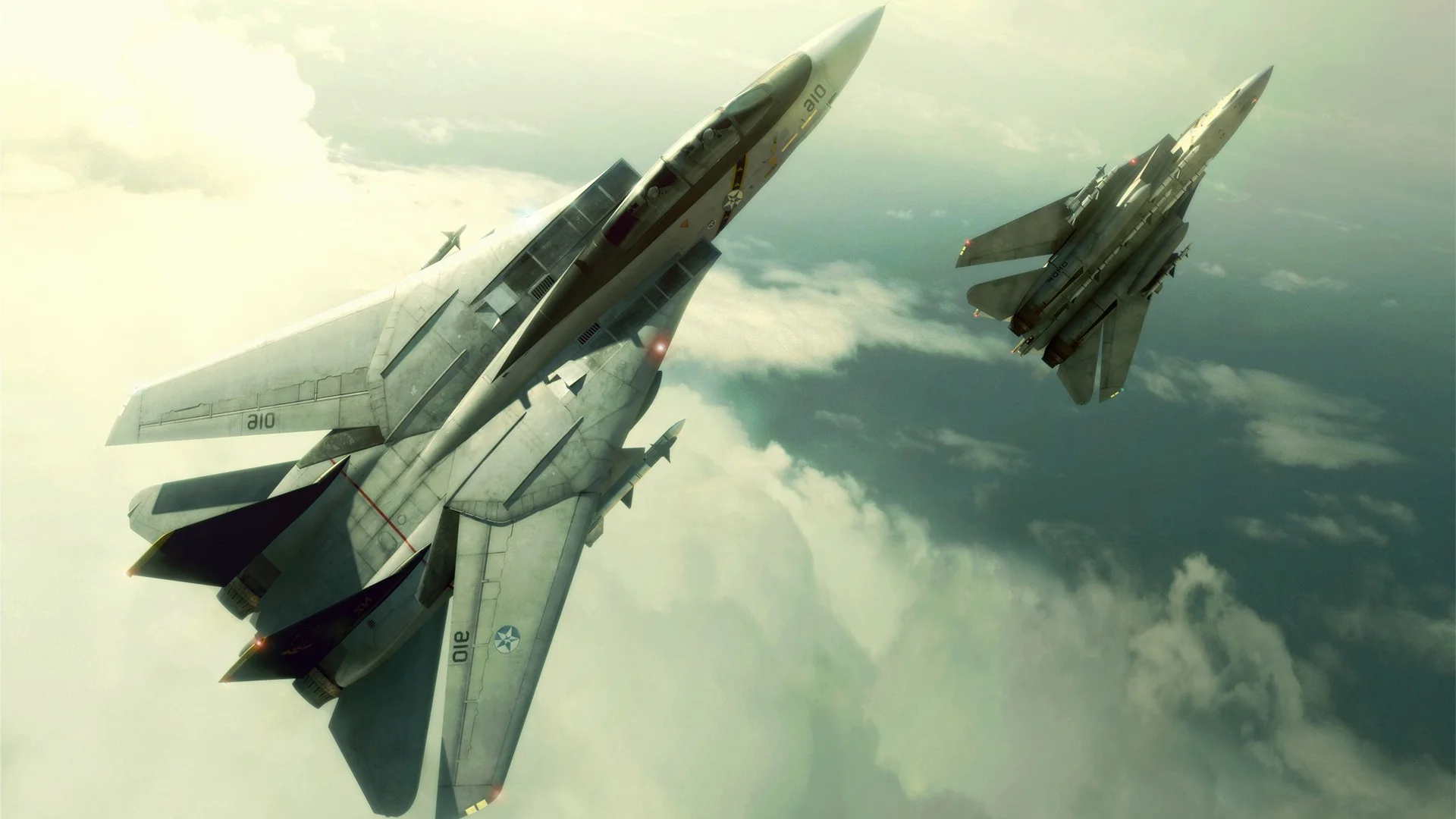 CGI, Video Games, Airplane, Aircraft, F 14 Tomcat, Ace Combat Wallpapers HD  / Desktop and Mobile Backgrounds