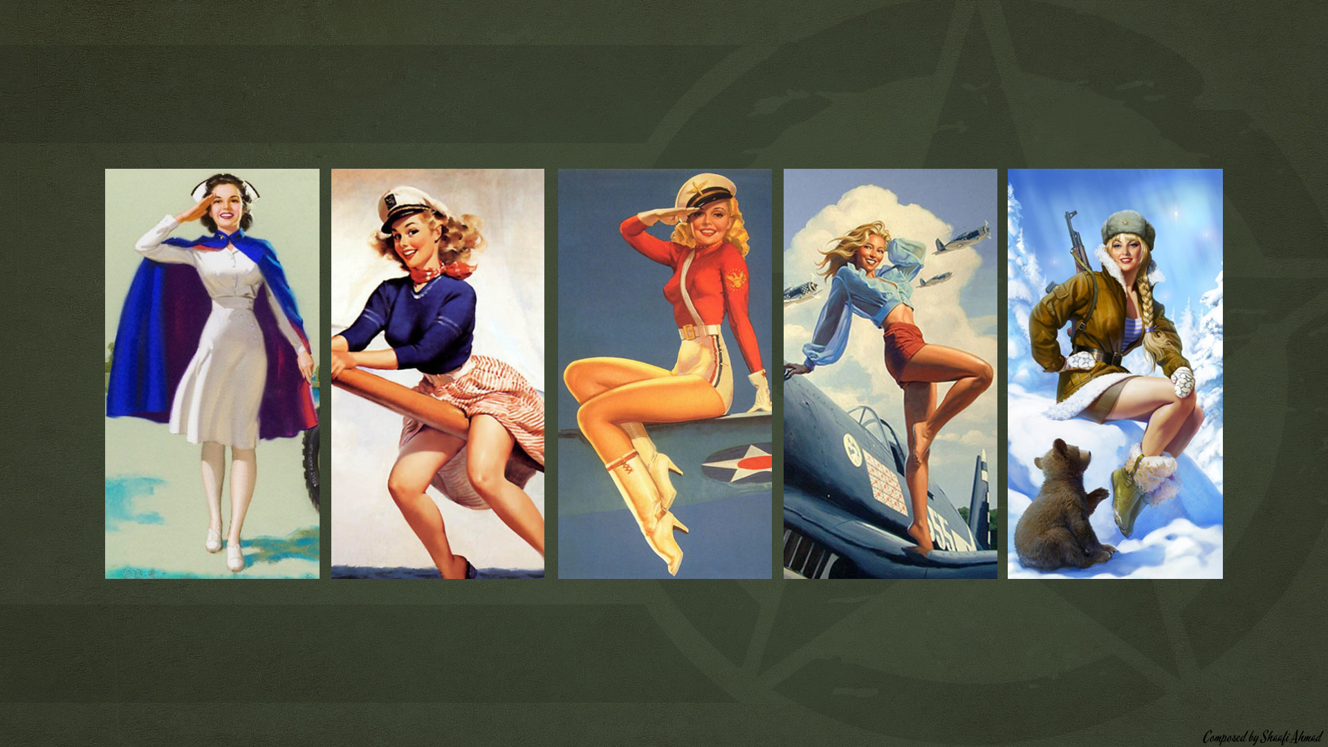 Army Themed Pin Up Wallpaper. 2 yrs Â· coolfield7 Â· r/Military