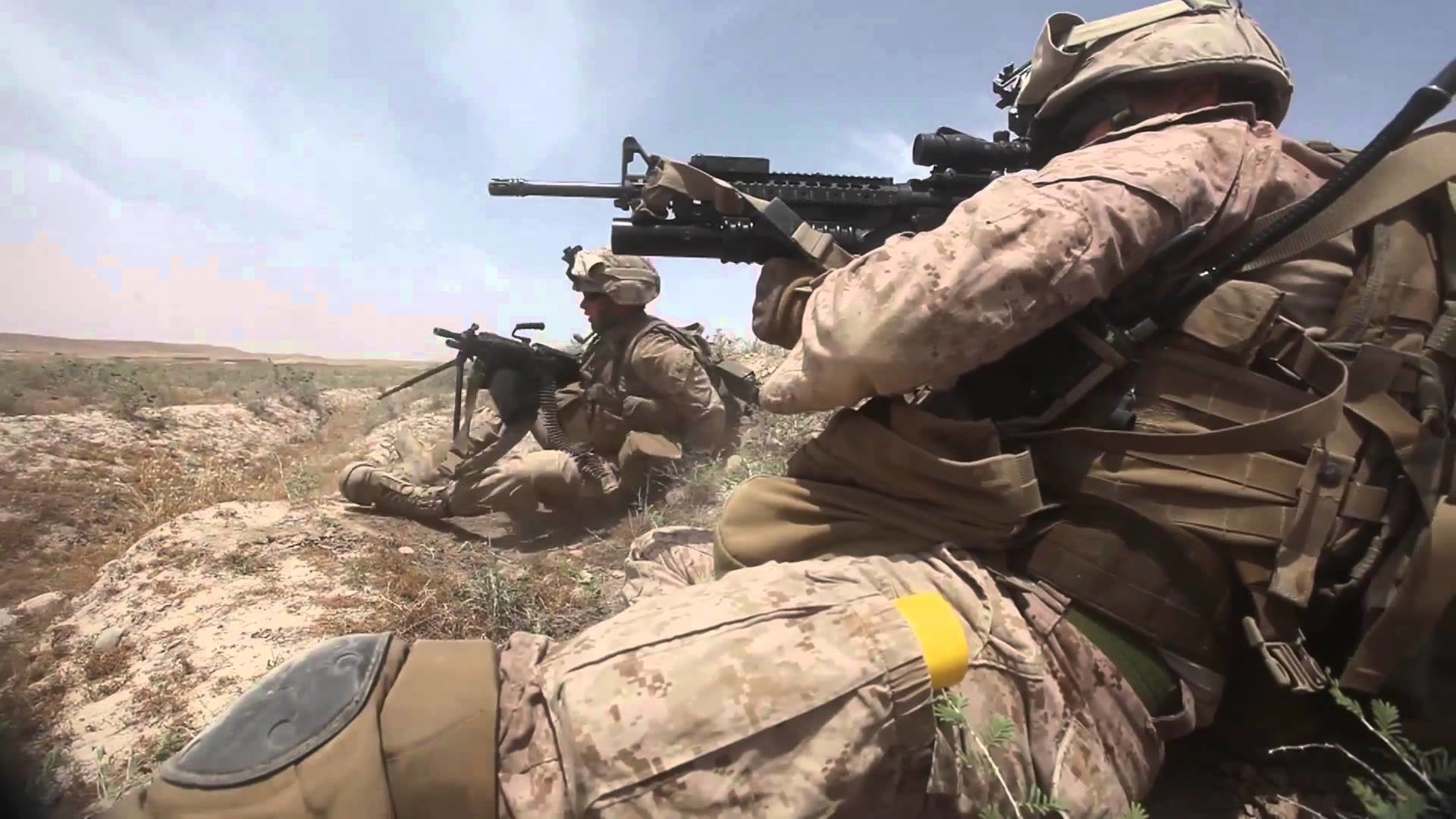 United States Marines Engage in Combat Against Taliban Forces Afghanistan Real Combat Footage