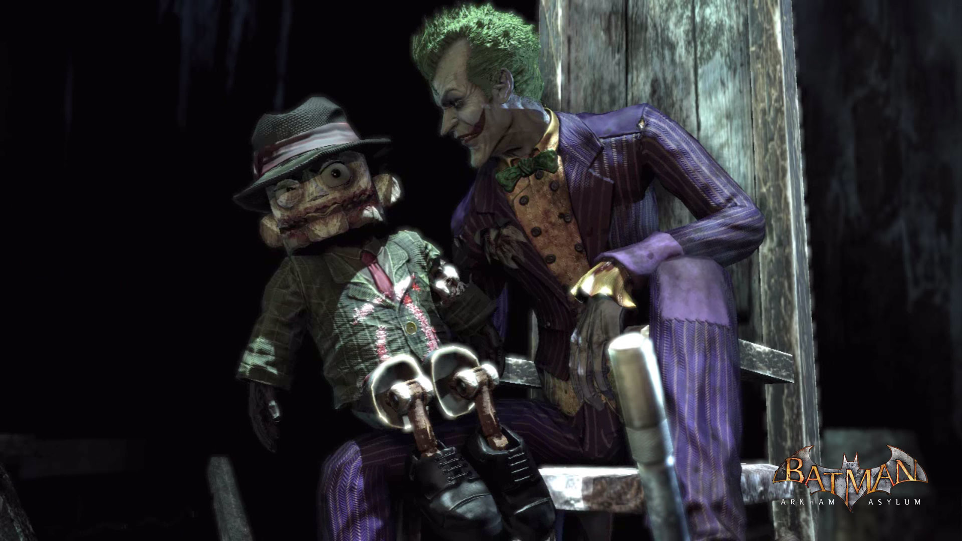 Batman Arkham Asylum – Joker Scarface puppet wallpaper