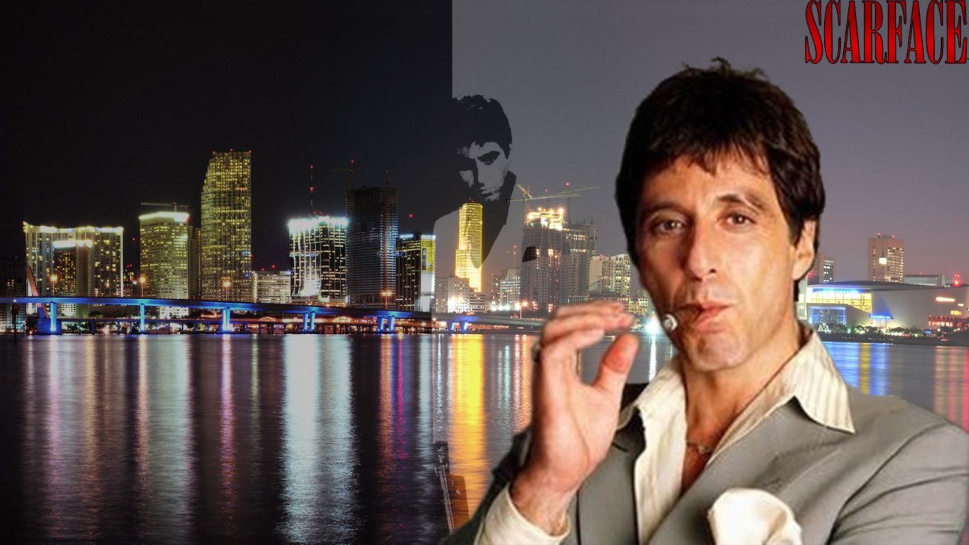 Scarface By Kloes Background Cool Scarface HD wallpaper  Pxfuel