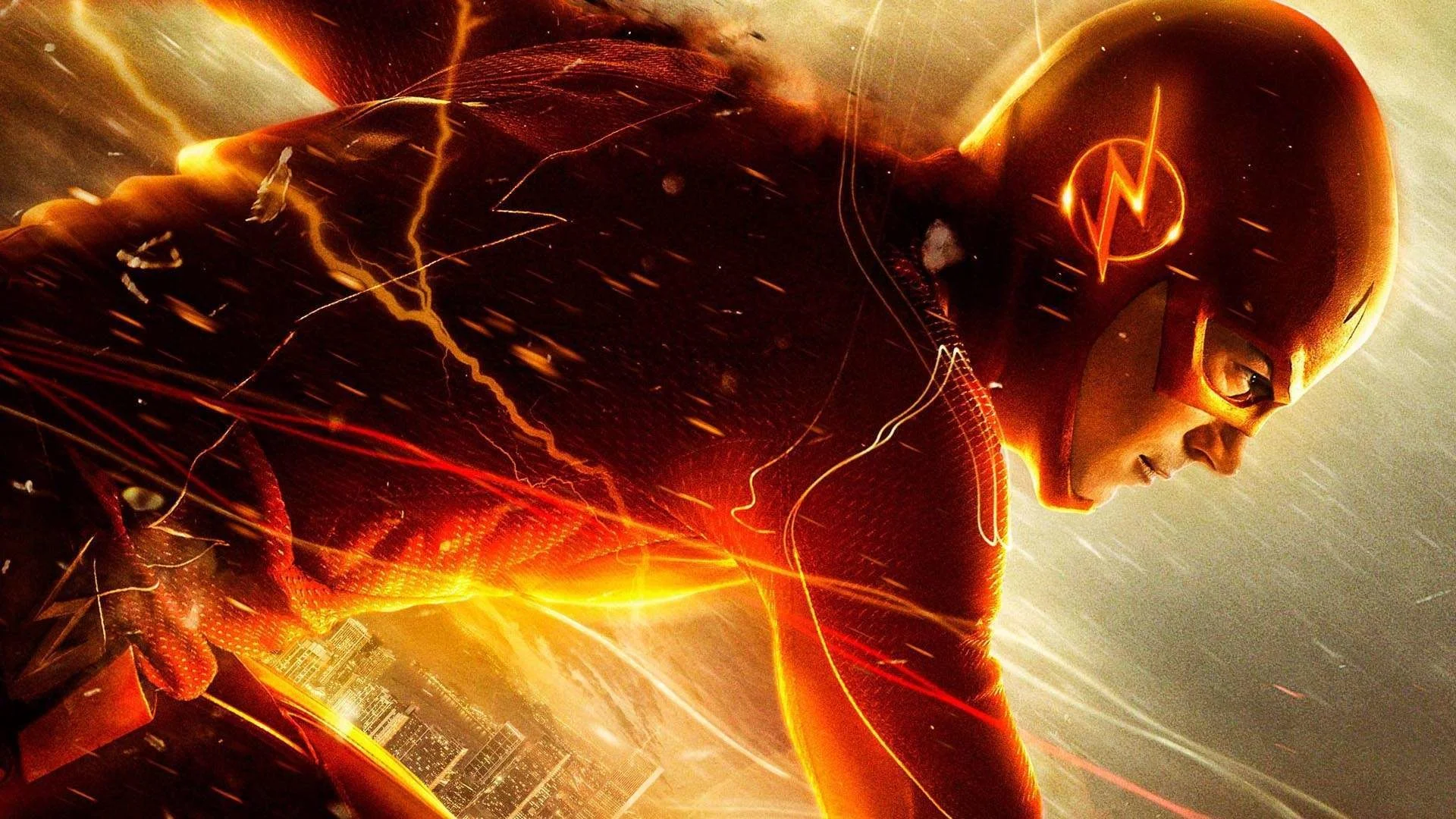 Barry Allen as The Flash Wallpaper free desktop backgrounds