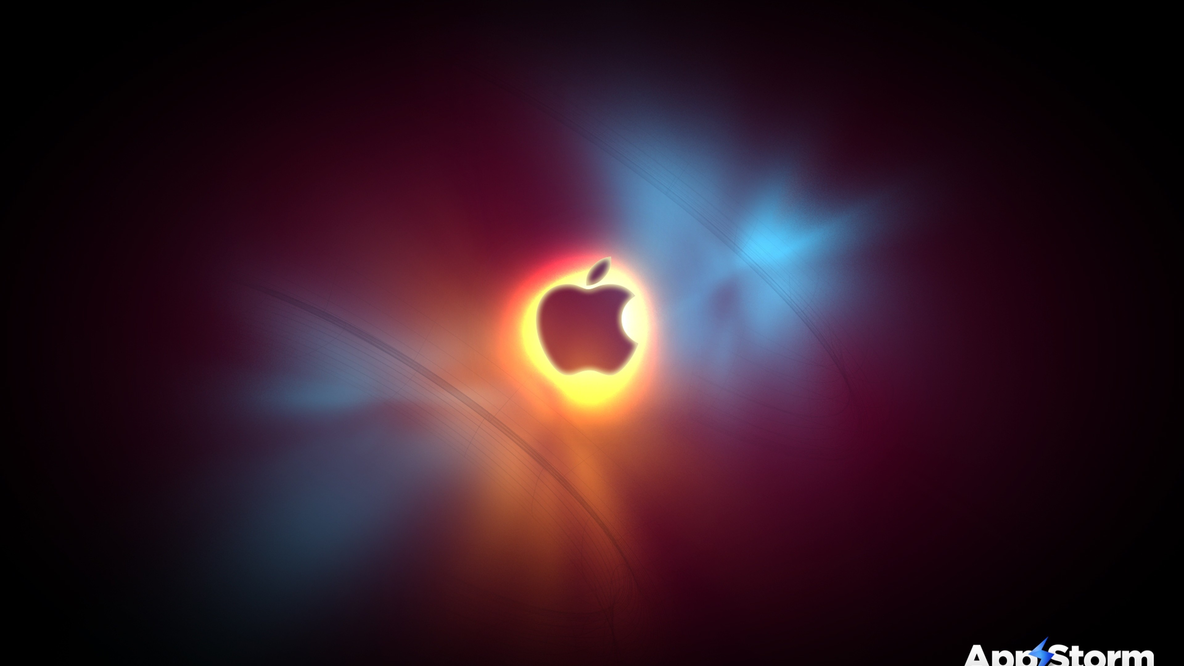 Wallpaper app storm, apple, mac, light, smoke, flash