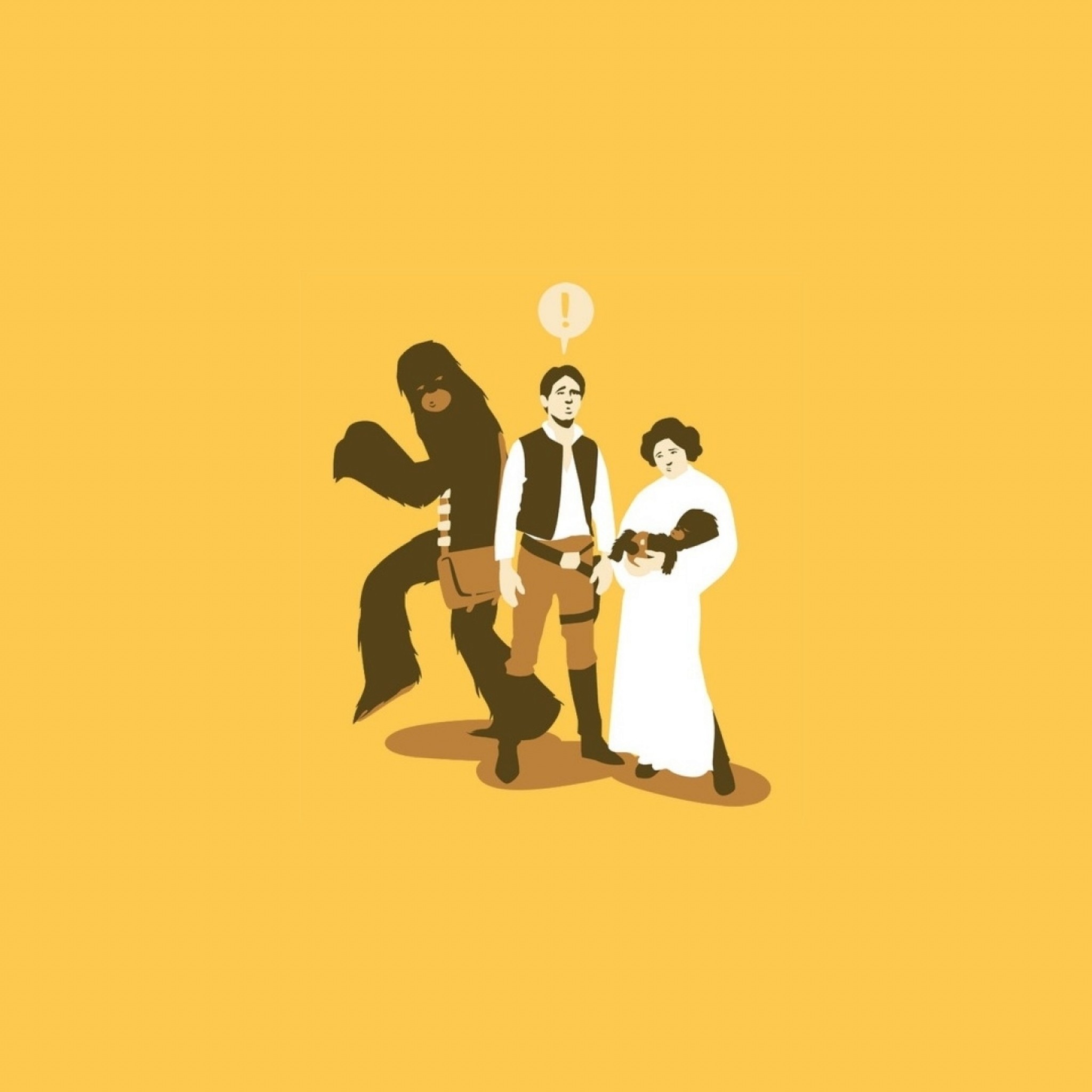 Preview wallpaper star wars, characters, drawing 2048×2048