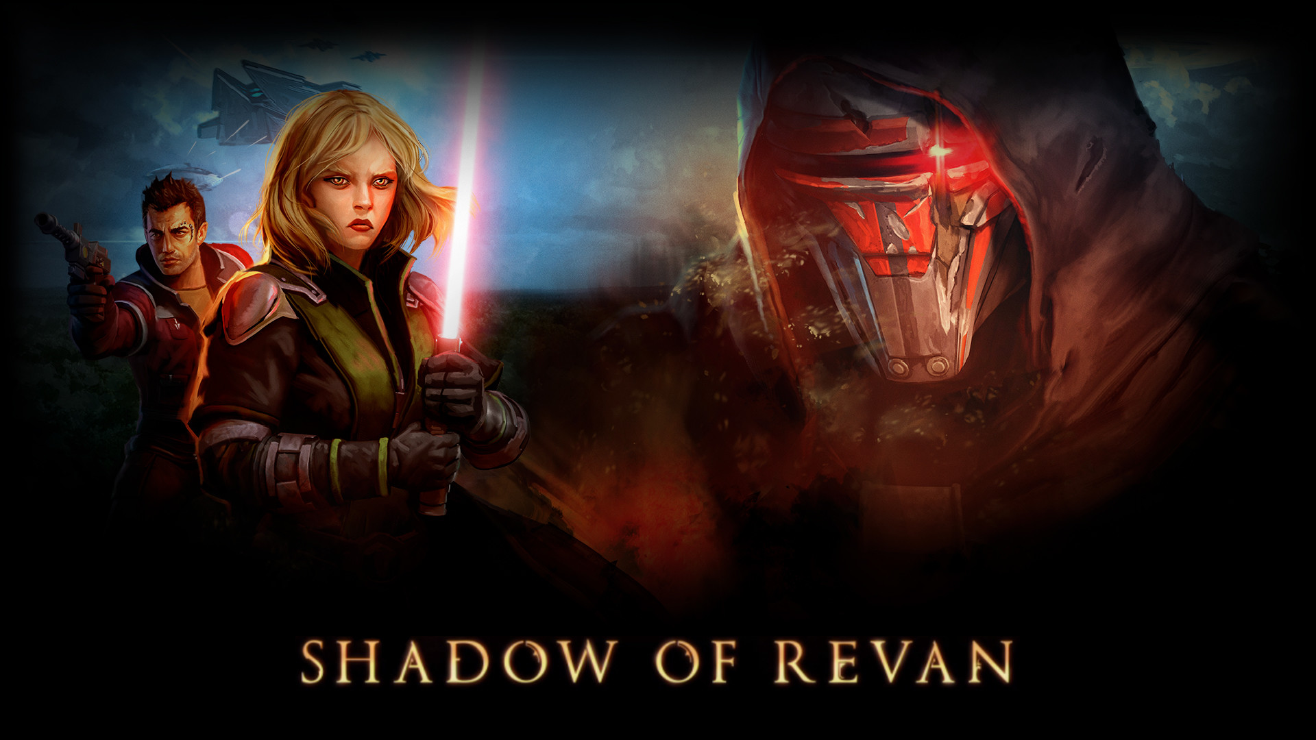 Shadow of Revan Wallpaper w/ Text- 1920 by 1200 | 1920 by 1080