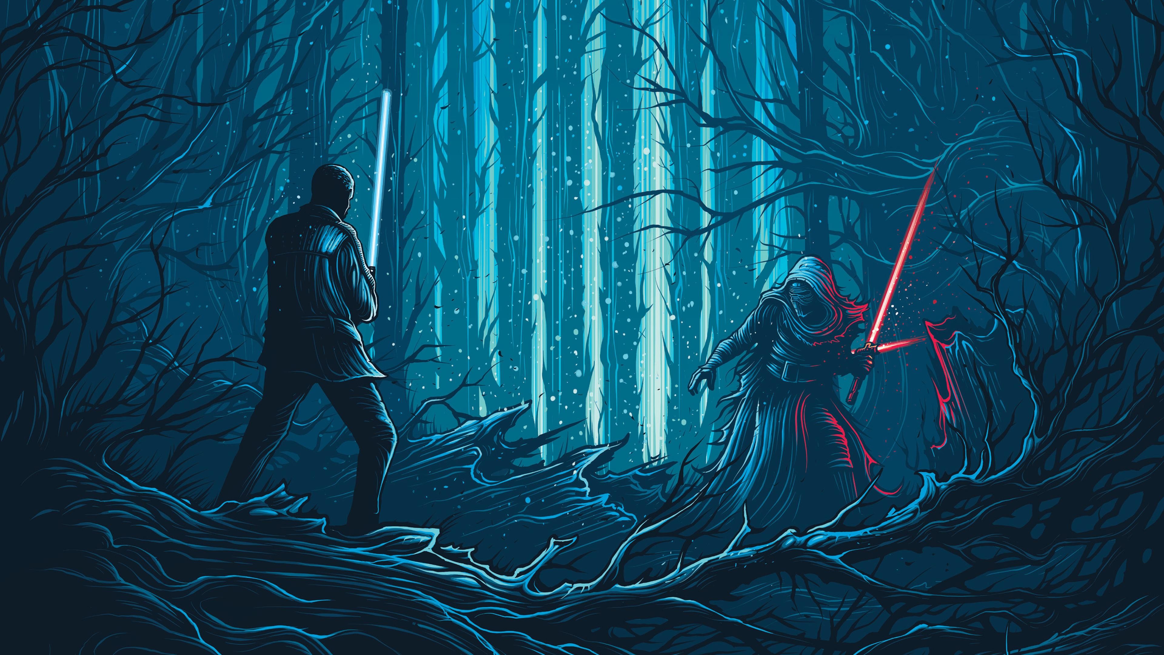 Star Wars The Force Awakens Artwork 4K Wallpaper