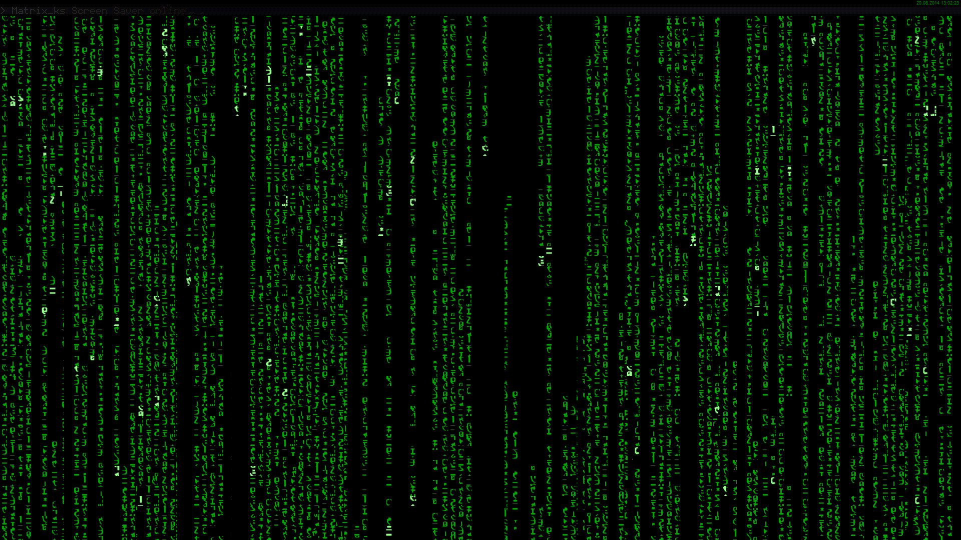 The Matrix Trilogy Screensaver