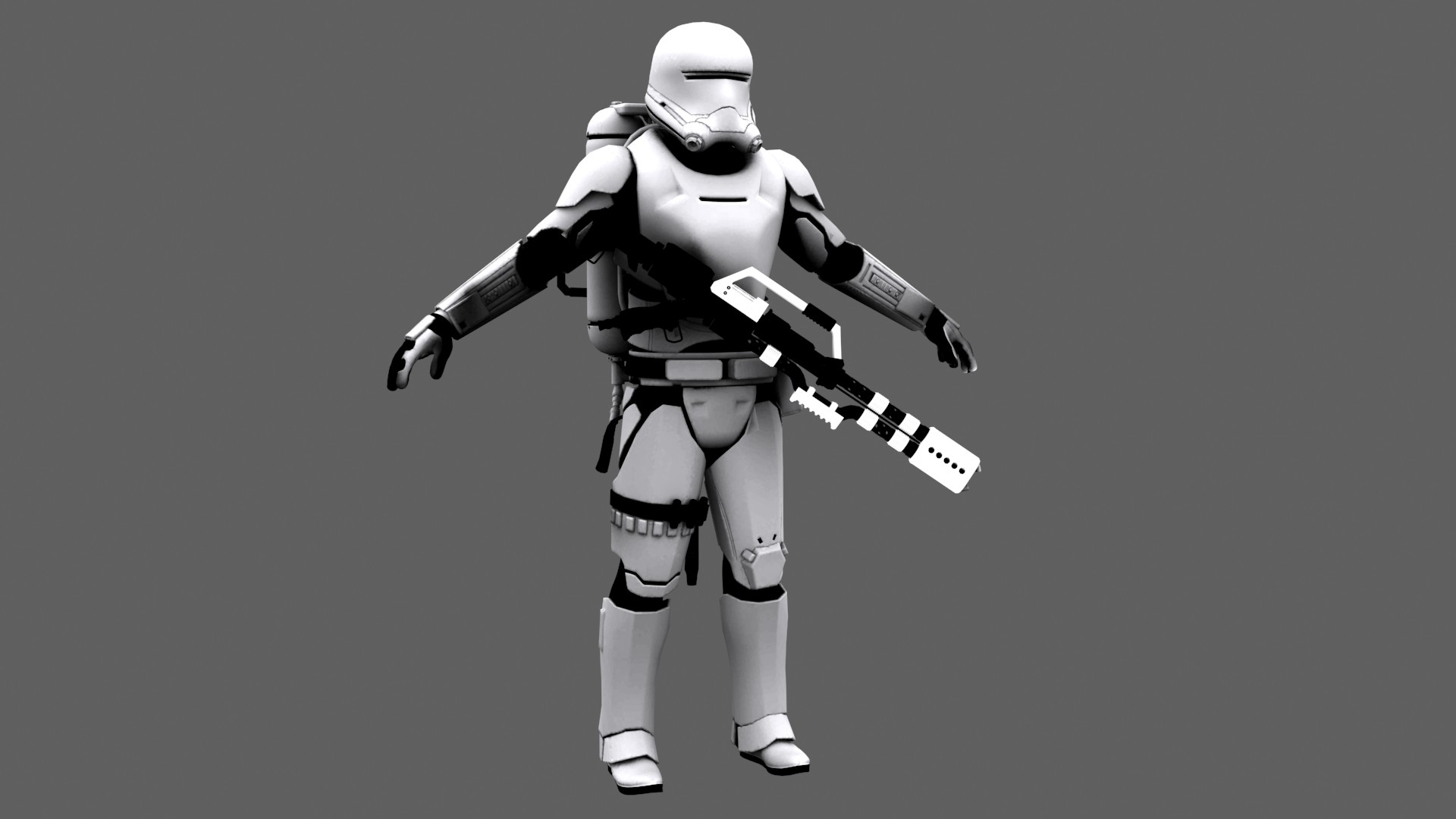 Star Wars Force Awakens First Order FlameTrooper by JakeGreen163