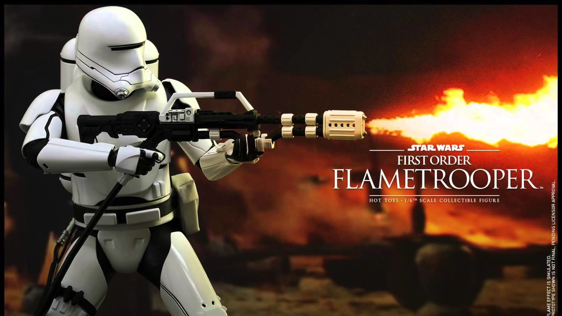 Star Wars The Force Awakens Hot Toys First Order Flametrooper 1 / 6 Scale Movie Figure Revealed – YouTube