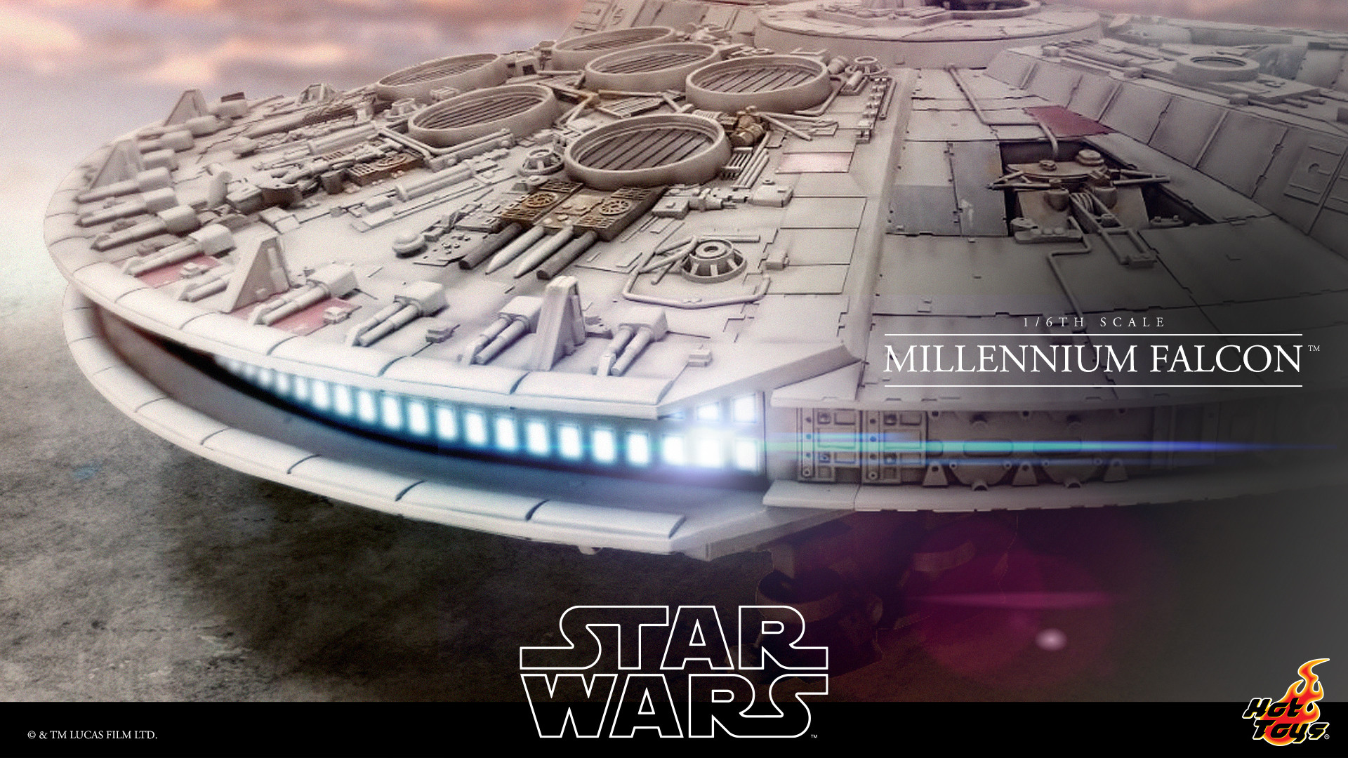 Hot toys millennium falcon image 18 foot long