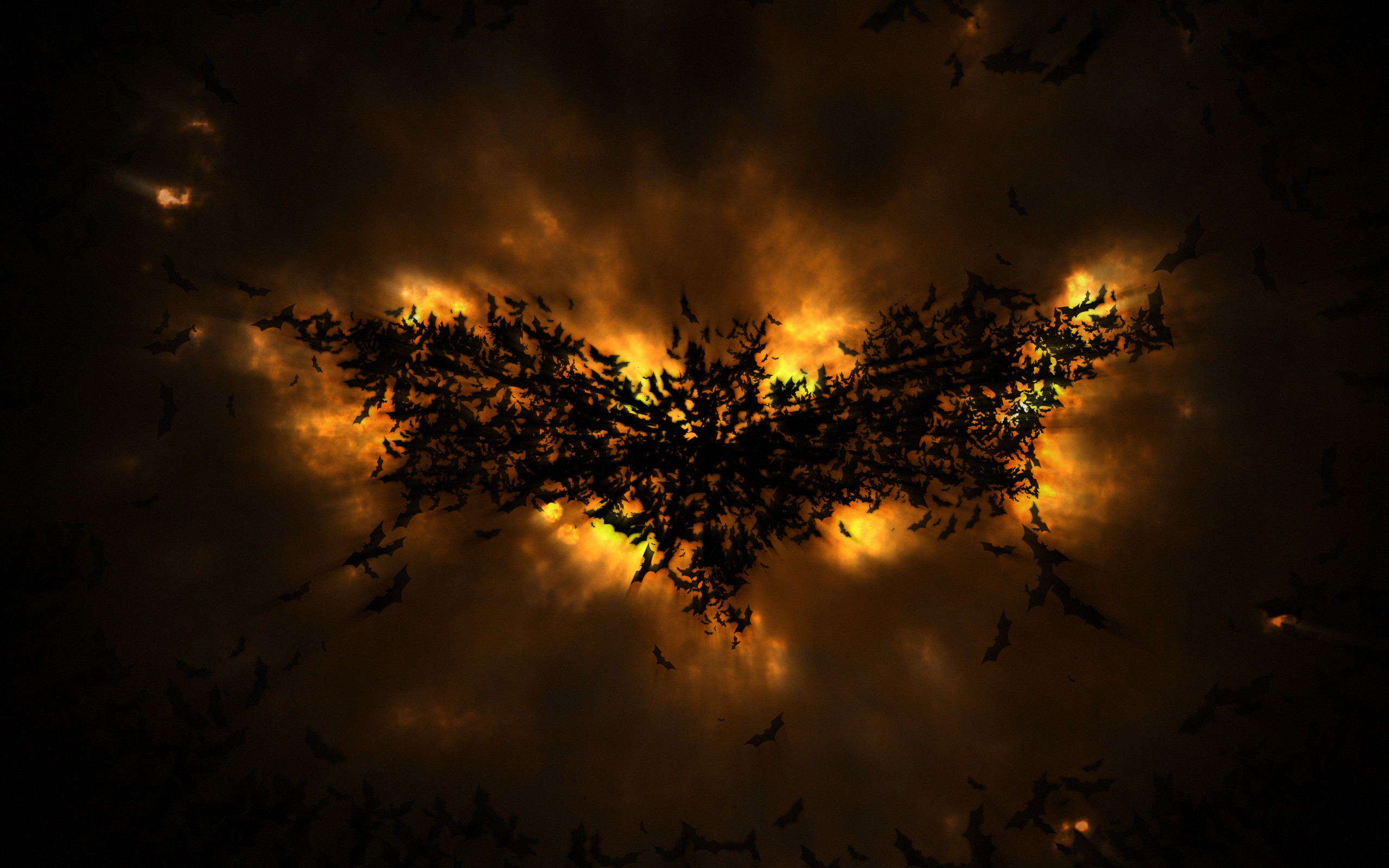 Published 25.07.2012 at 2560 1600 in The Dark Knight Rises Batman Logo abstract wallpaper