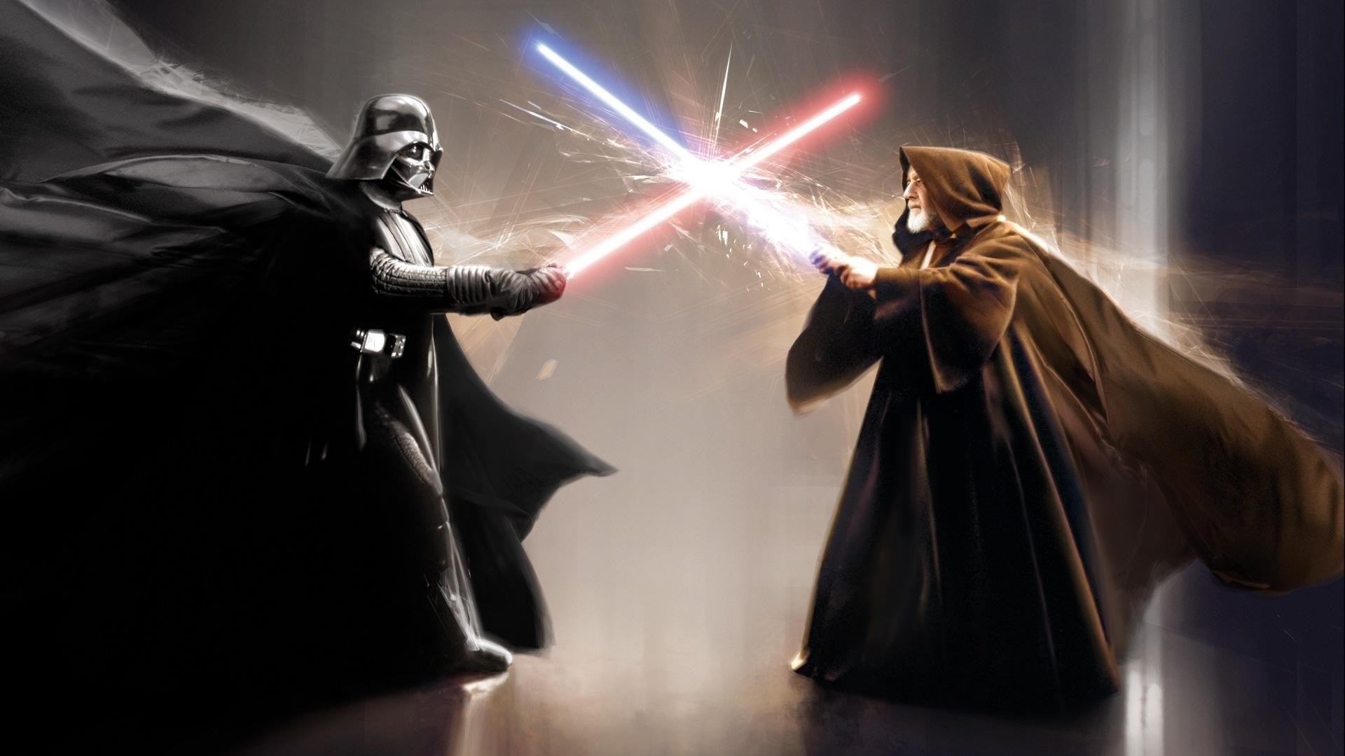 Darth Vader Obi Wan Kenobi movies star wars sci fi weapons lightsaber battle video games