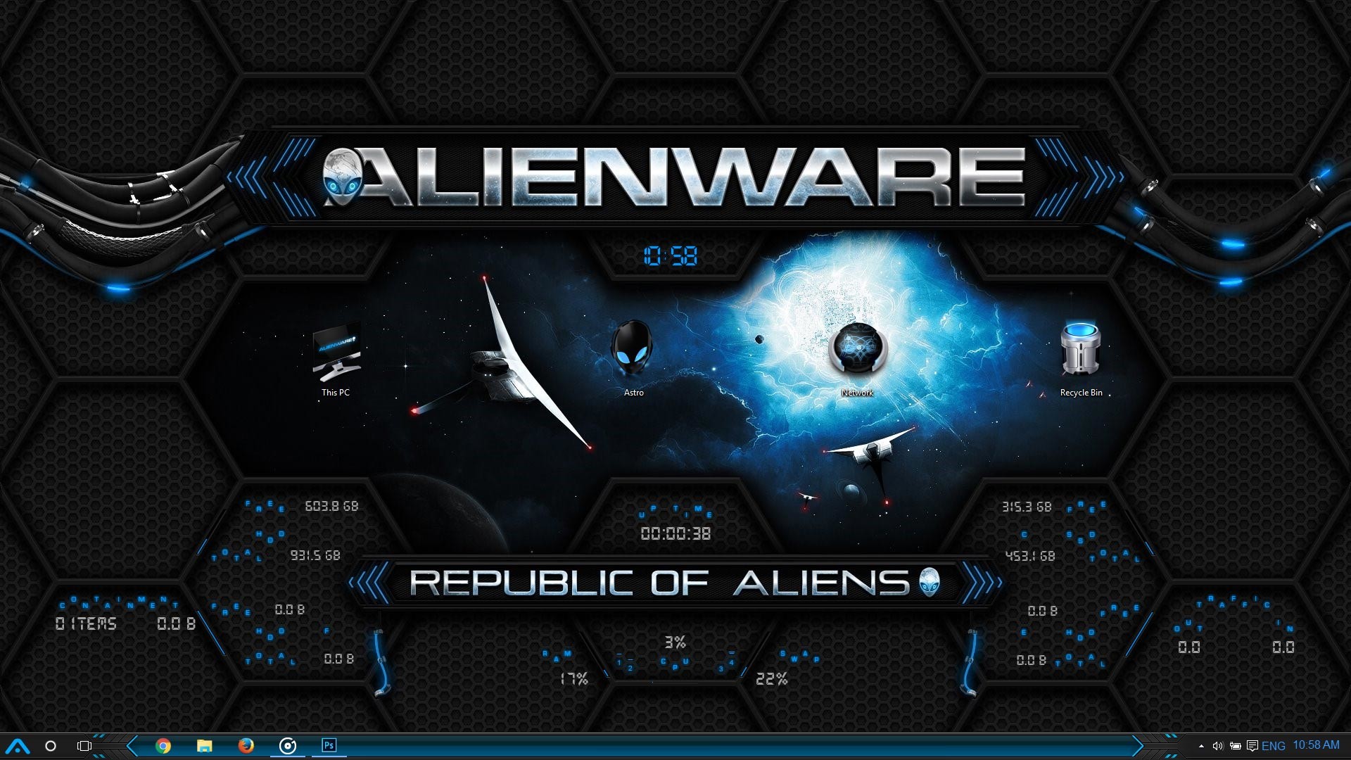 Alienware Windows 10 Theme
