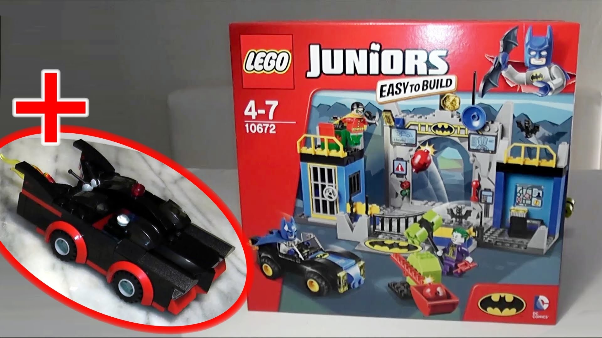 LEGO 10672 Juniors Batman: Verteidigung der BathÃ¶hle + 2014 SDCC-1966  Batmobile – Review deutsch – – YouTube