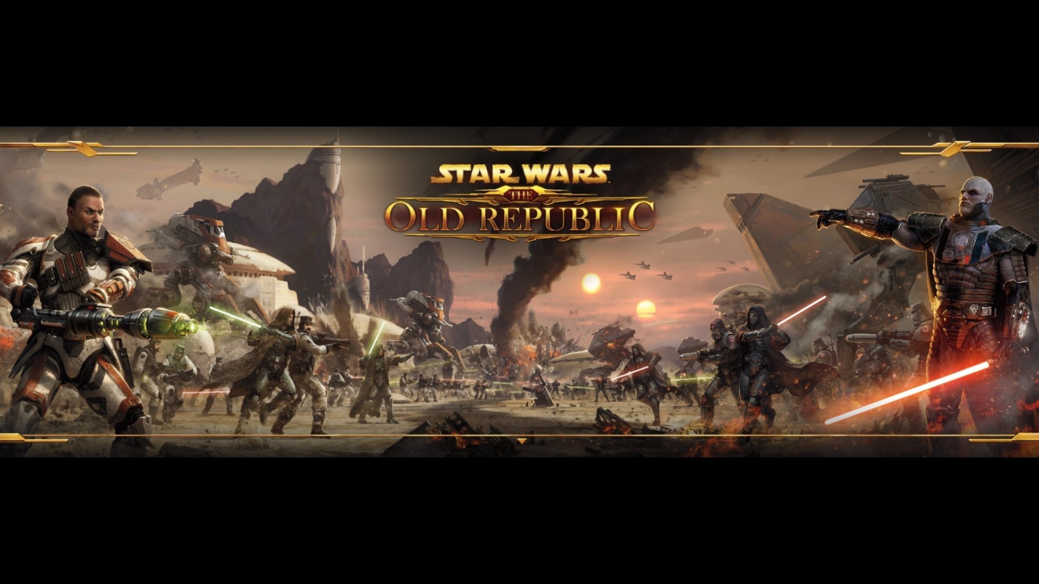 Star Wars The Old Republic Dual Monitor Wallpaper 2048×1152