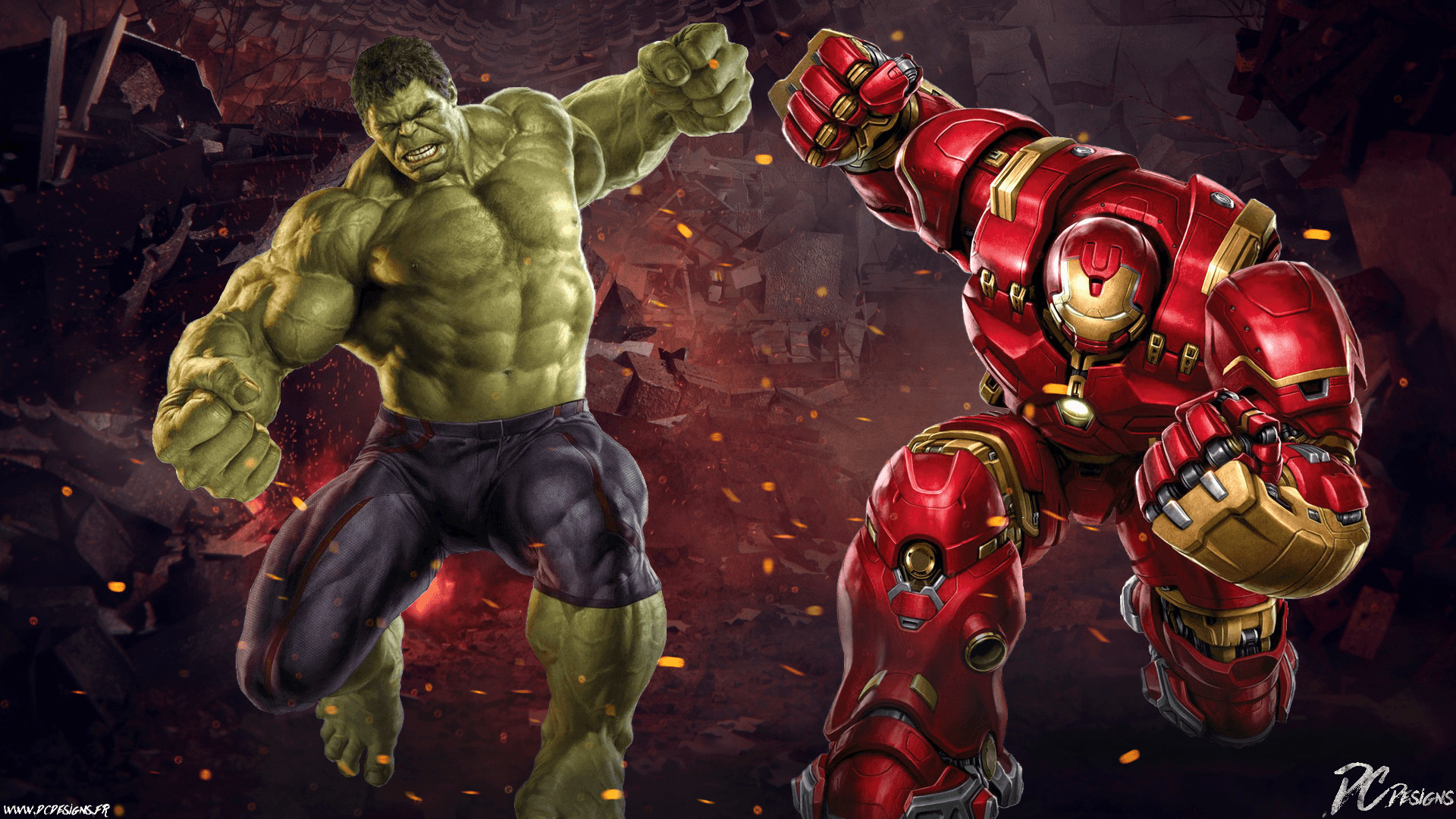 1 Hulk Vs Hulkbuster HD Wallpapers Backgrounds – Wallpaper Abyss