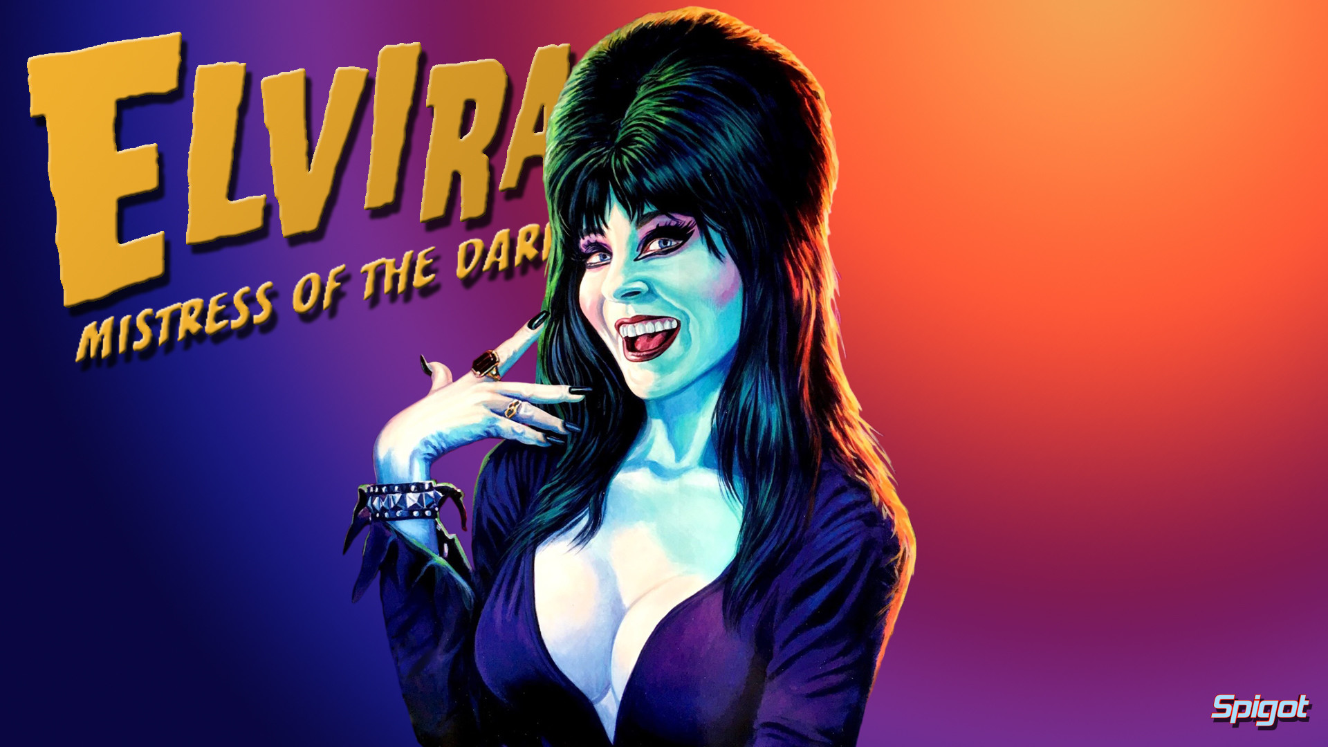 Ive been so busy of late but couldnt let my favorite holiday time of year go by with out some Elvira wallpapers