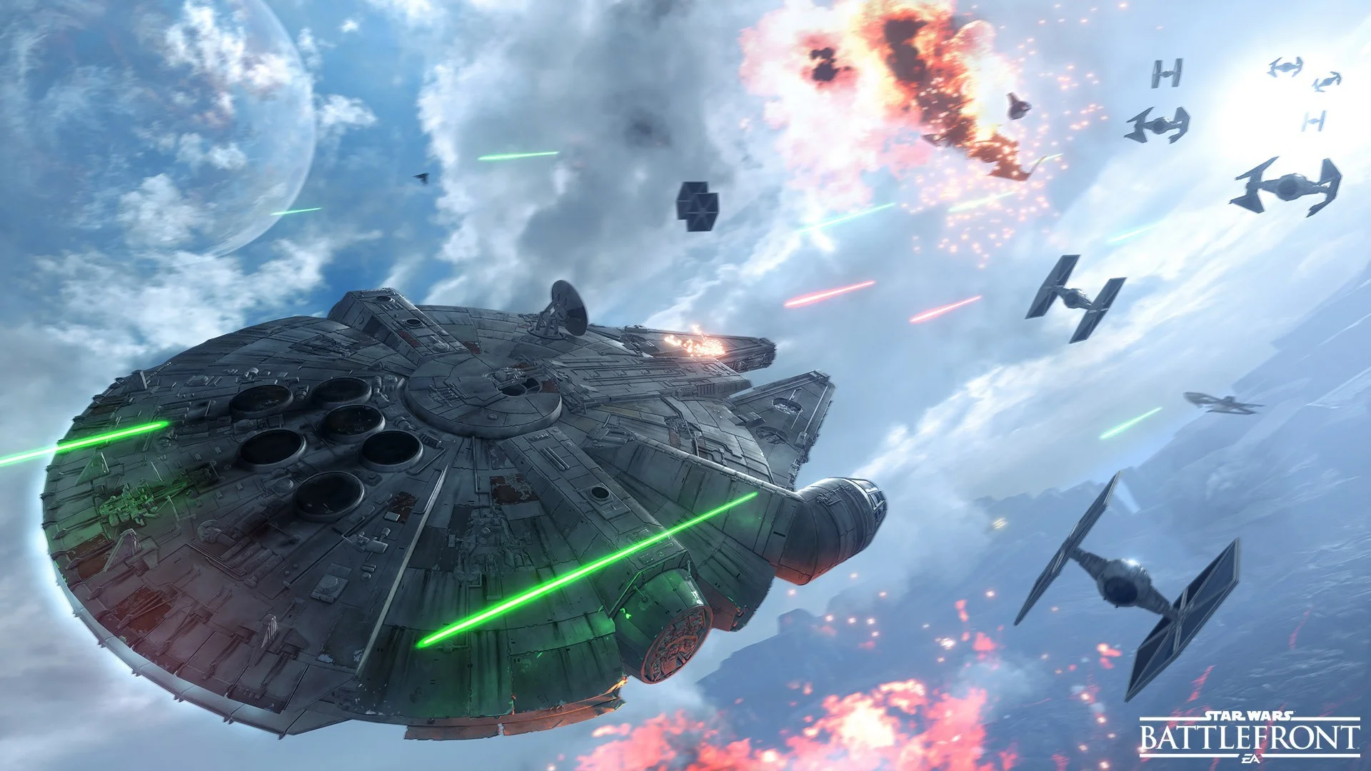 Star Wars: Battlefront, Video Games, Millennium Falcon, TIE Fighter  Wallpapers HD / Desktop and Mobile Backgrounds