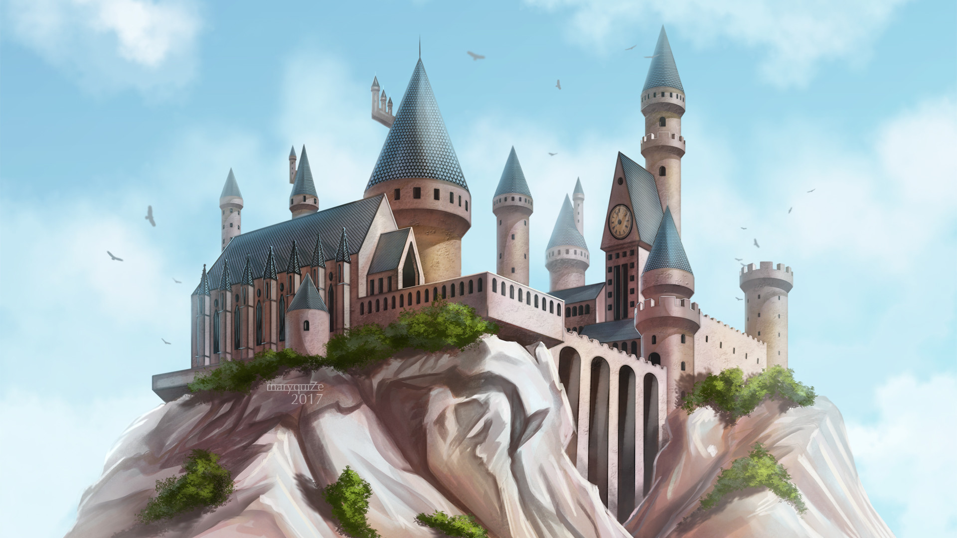 Hogwarts wallpaper by maryquiZe Hogwarts wallpaper by maryquiZe