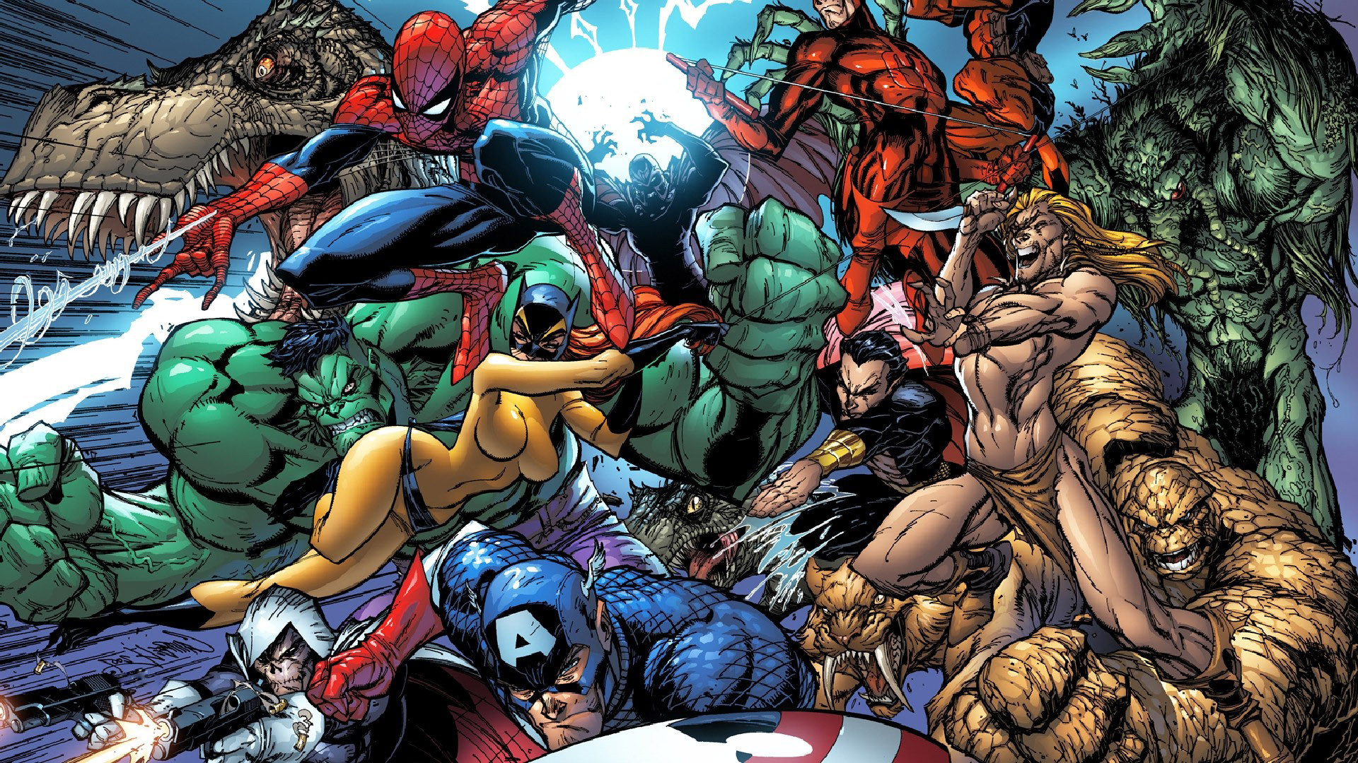 Marvel superheroes wallpaper