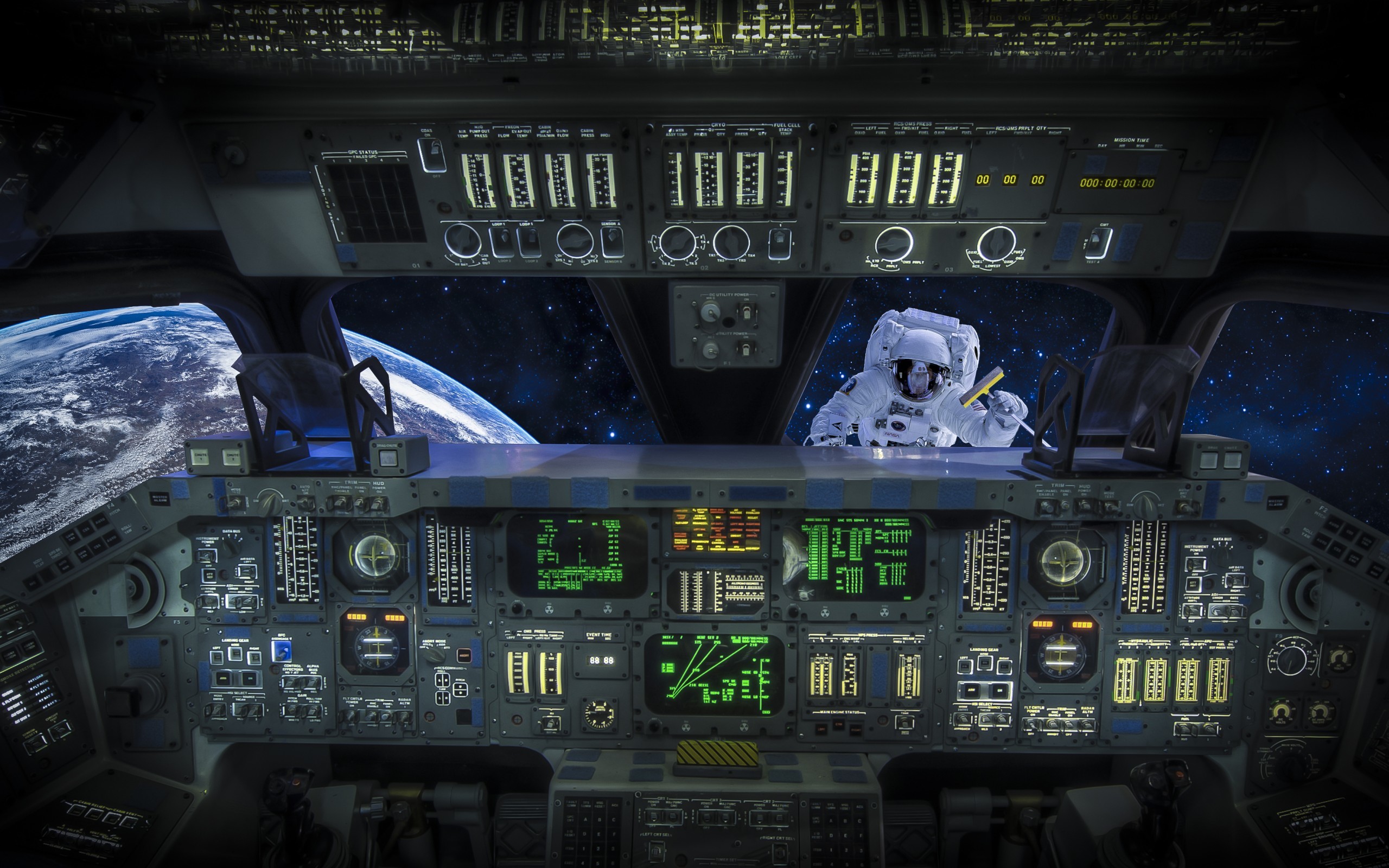 millenium falcon cockpit wallpaper