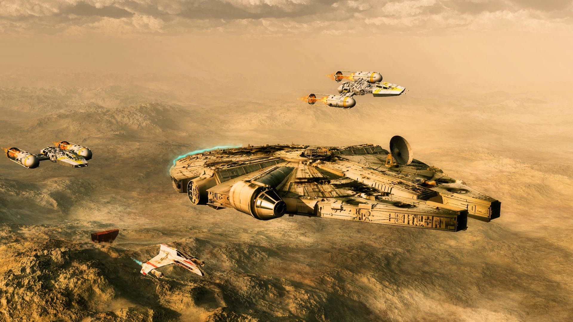 Star Wars – Millenium Falcon HD Wallpaper Â» FullHDWpp – Full HD .
