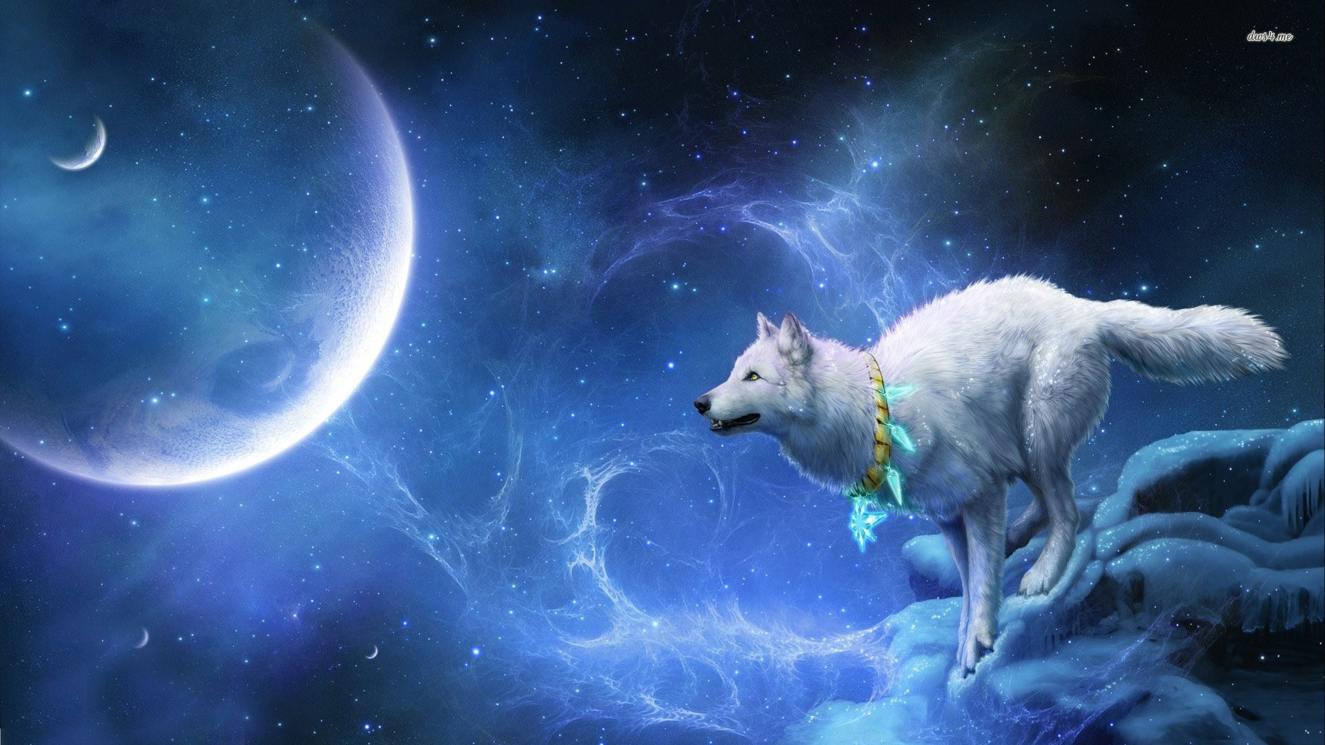 Image – 13825 wolf in space 1920×1080 digital art wallpaper Animal Jam Clans Wiki FANDOM powered by Wikia