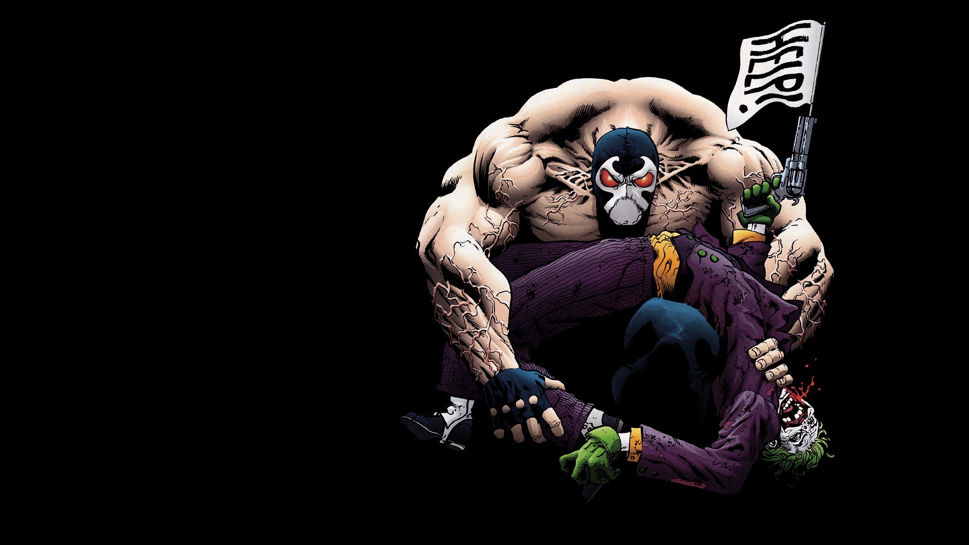 Bane Breaks Joker 1920 x 1080 Comic Wallpapers
