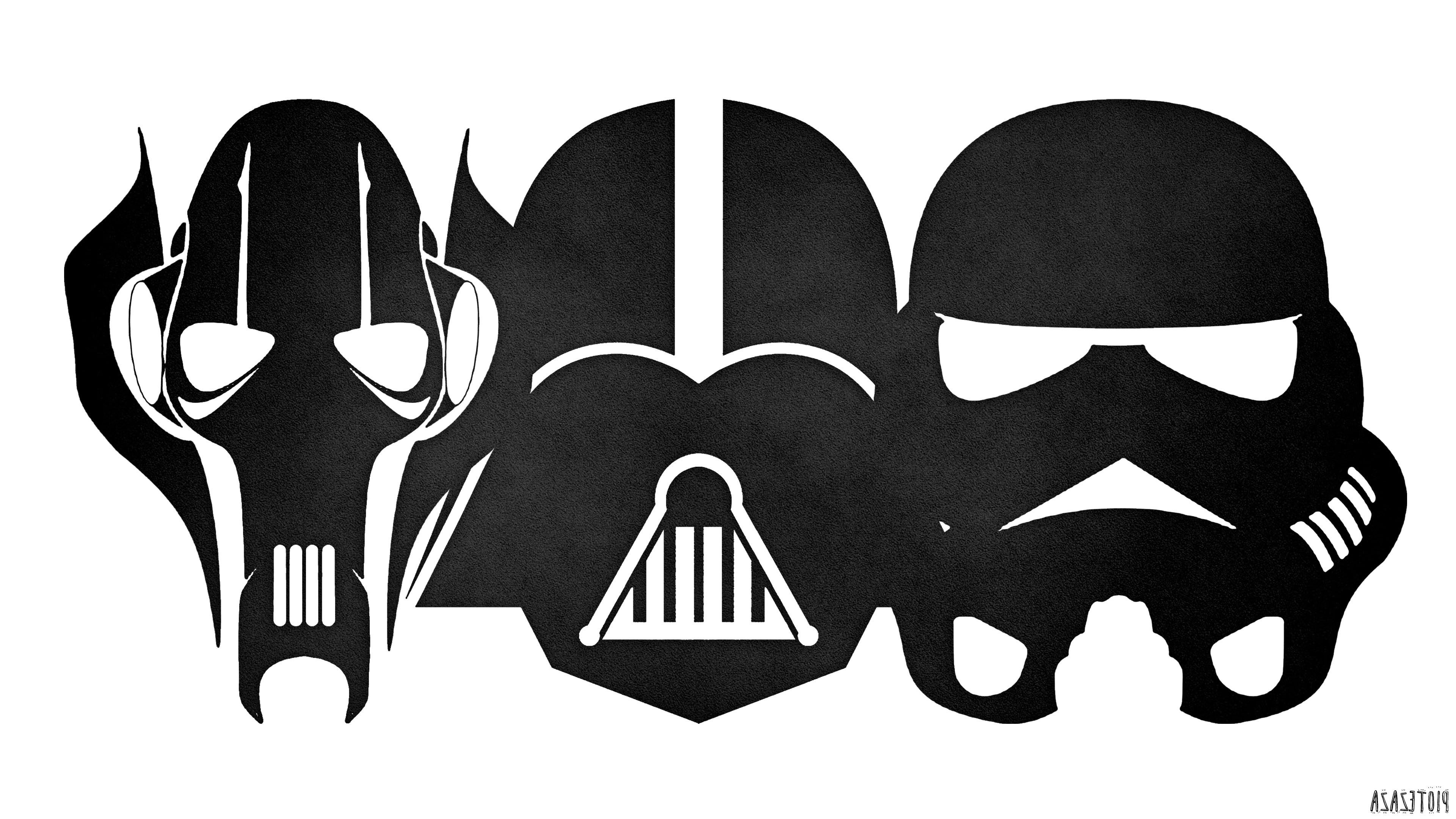 Darth Vader, Stormtrooper, Star Wars, Minimalism, Grievous, Colorful Wallpapers HD / Desktop and Mobile Backgrounds