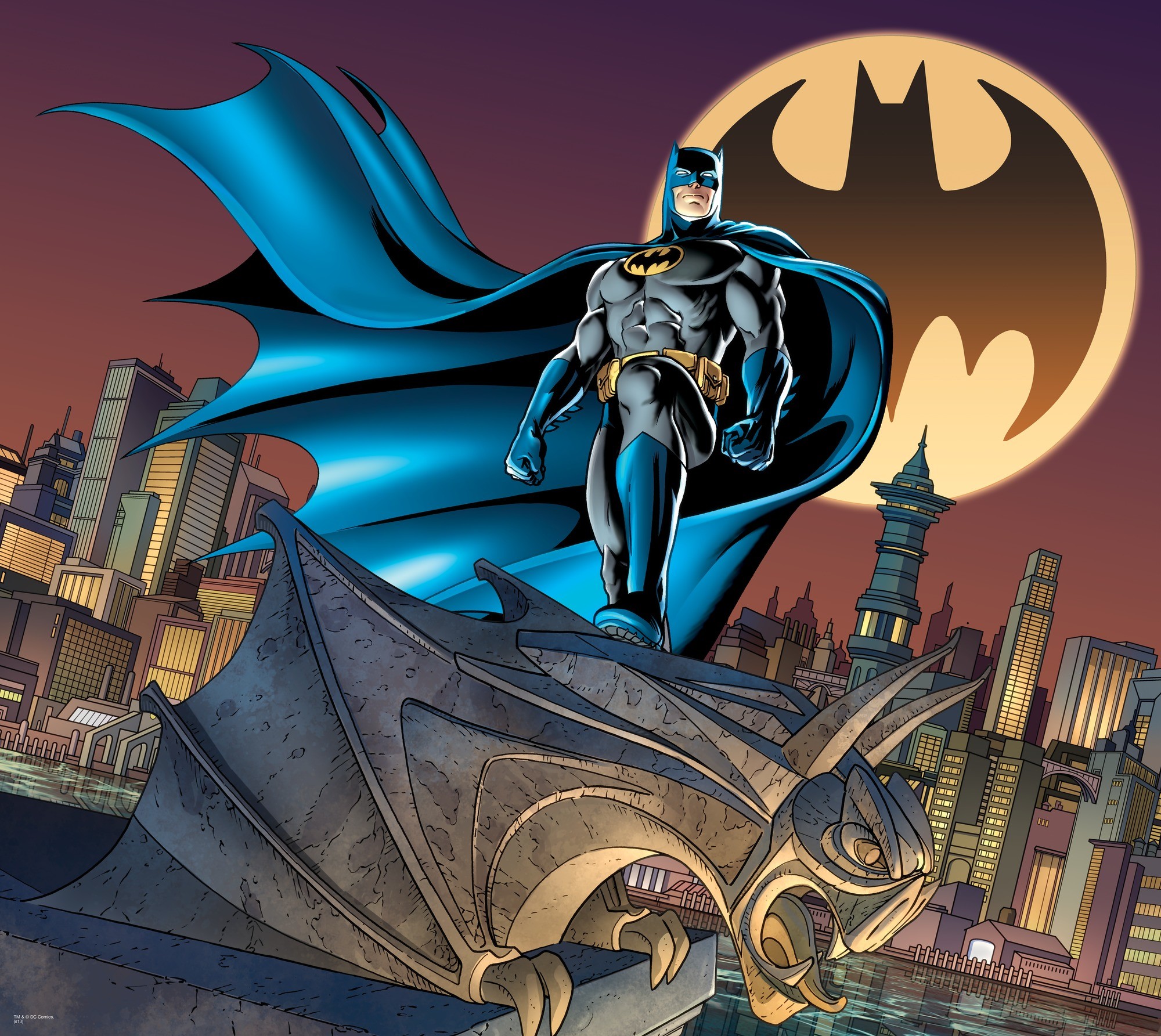 DC Comics Batman Bat Signal Logo wall mural