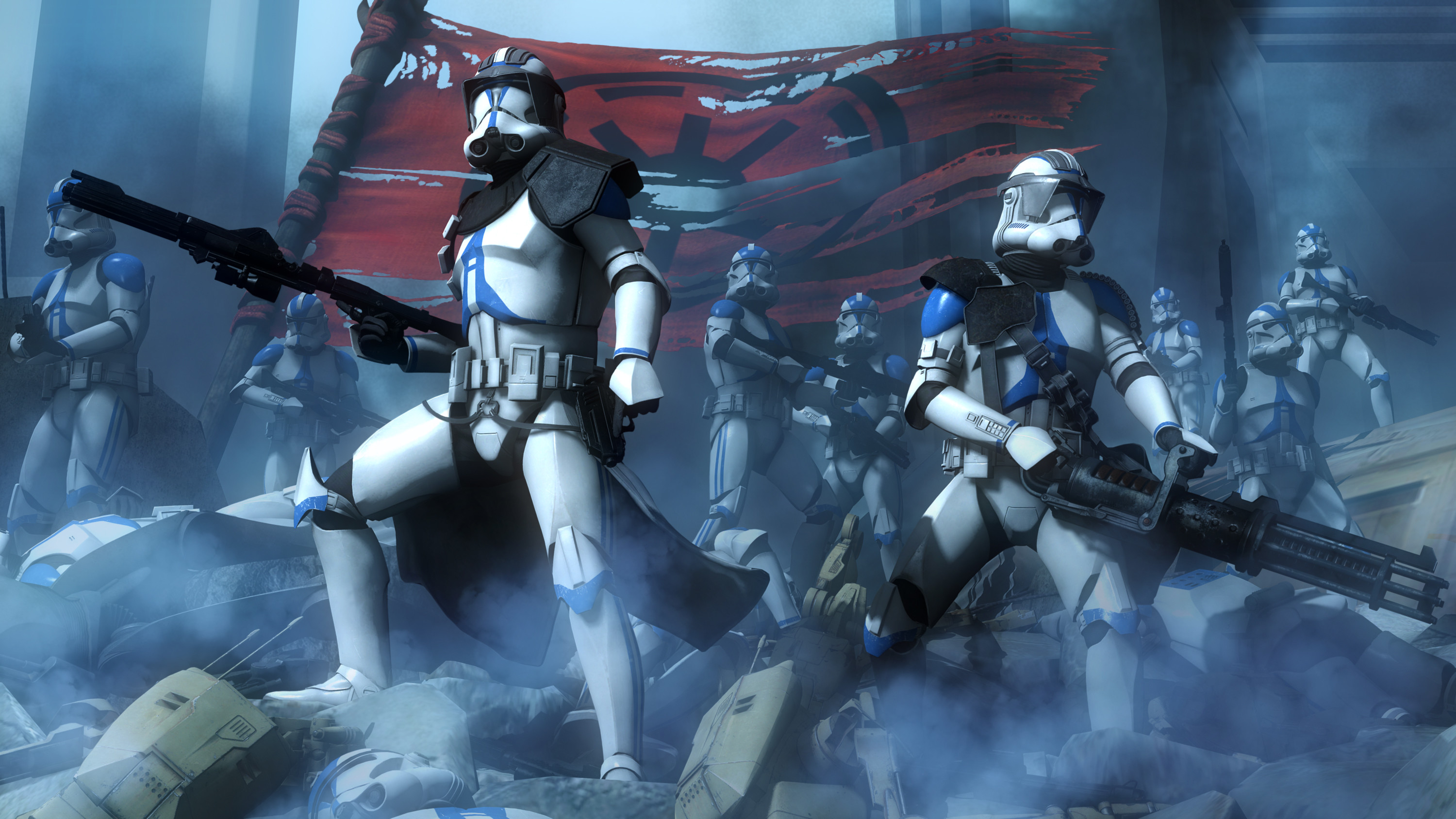 Movie – Star Wars The Clone Wars Star Wars Scout Trooper Weapon Wallpaper