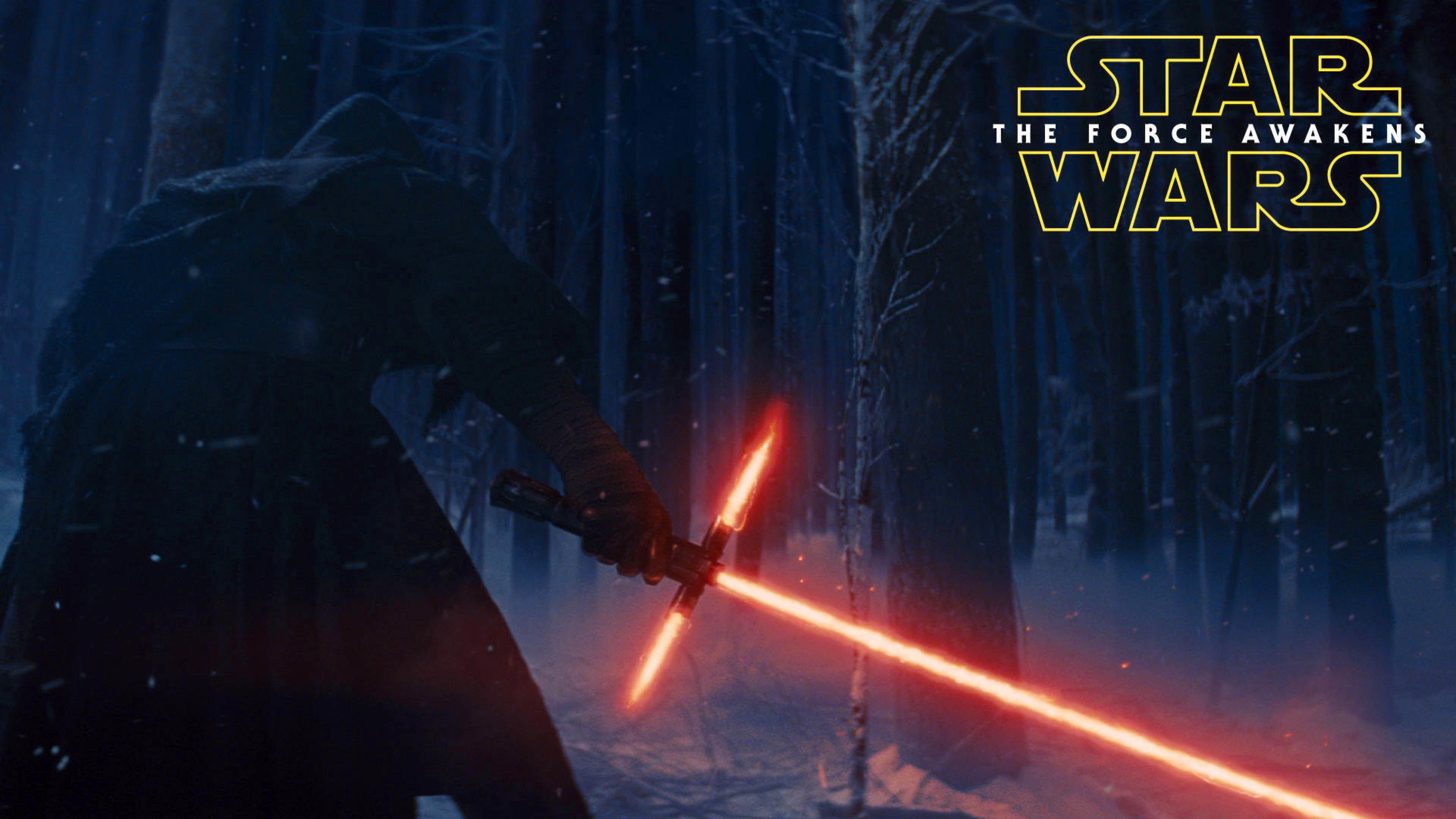 Kylo Rens Crossguard Lightsaber – Star Wars The Force Awakens wallpaper